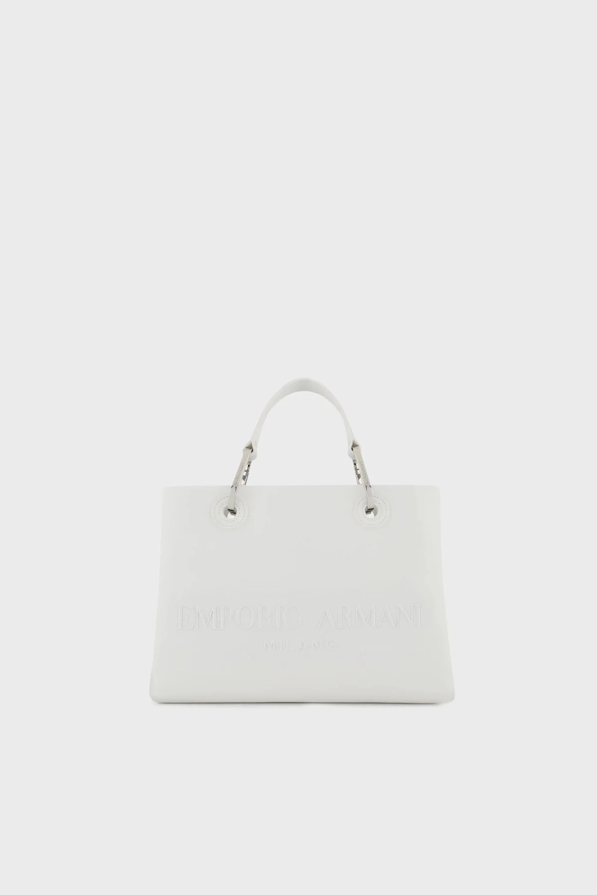 Emporio Armani Ayarlanabilir ve Çıkarılabilir Uzatma Askılı Bayan Çanta Y3D166 YWN3E 81018 BEYAZ - 1