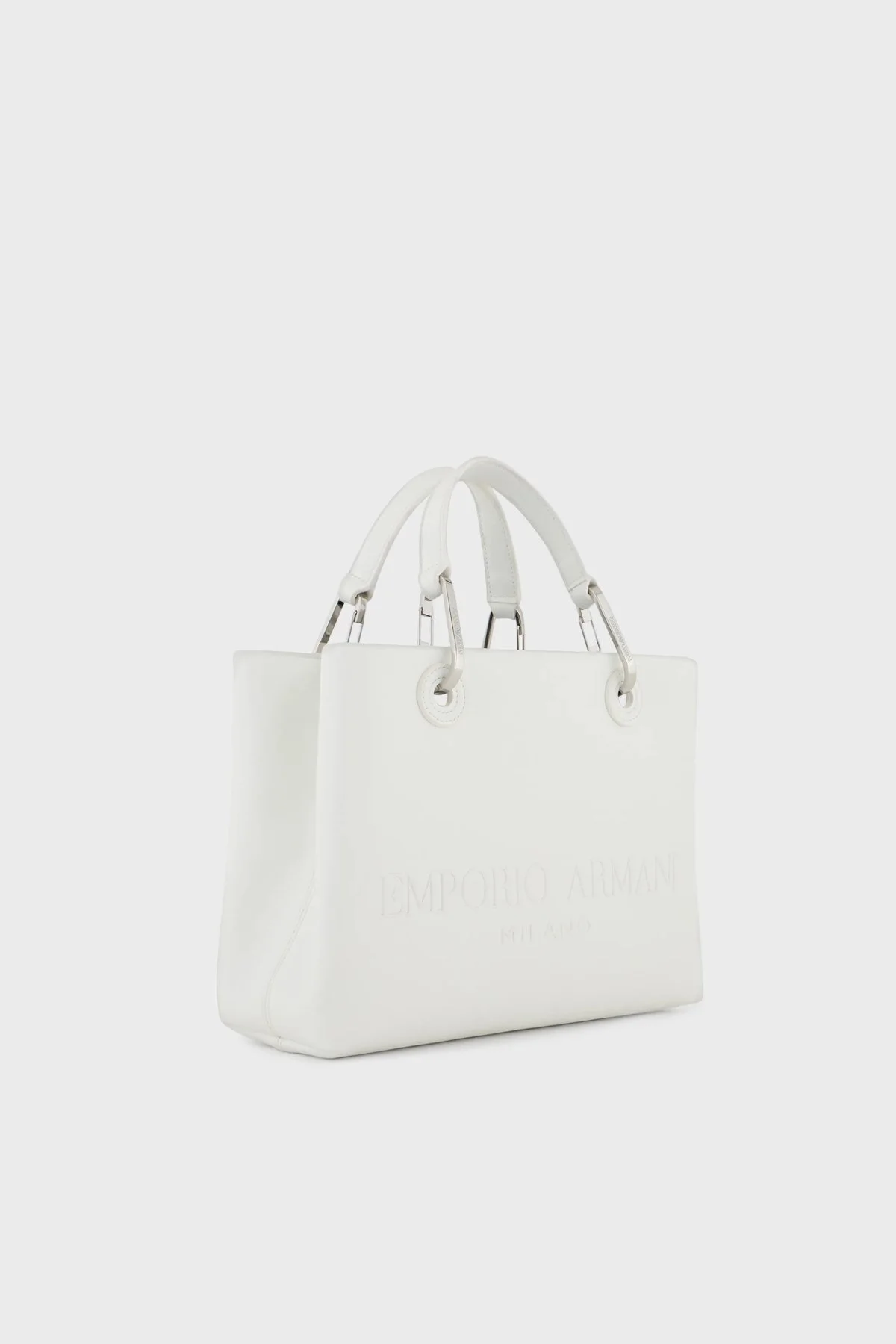 Emporio Armani Ayarlanabilir ve Çıkarılabilir Uzatma Askılı Bayan Çanta Y3D166 YWN3E 81018 BEYAZ - 7