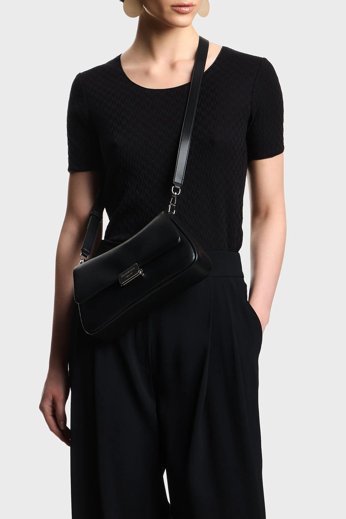 Emporio Armani Ayarlanabilir Zincir Askılı Kadın Çanta EW002644 AF18673 UC001 SİYAH - 2