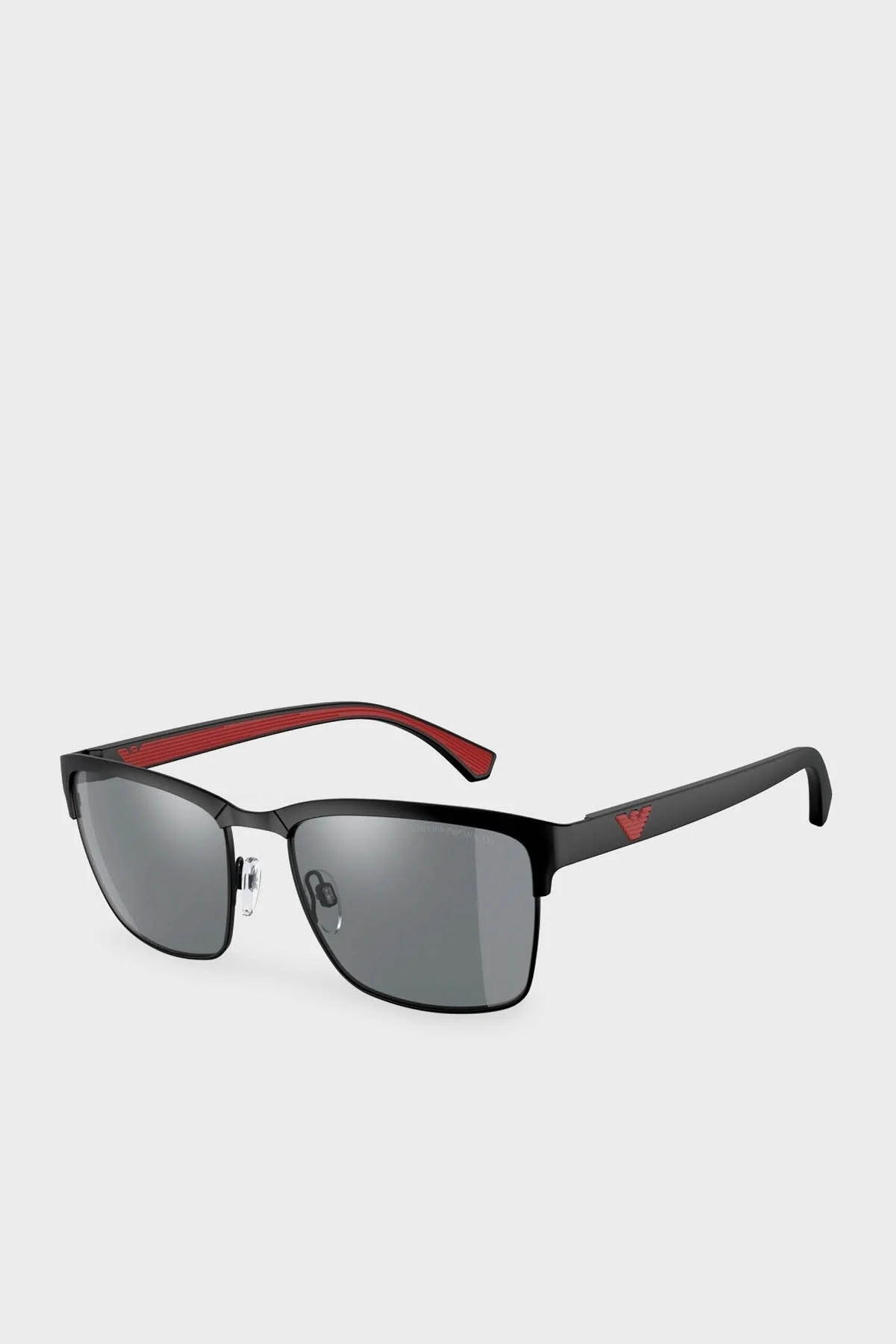 Emporio Armani Aynalı Güneş Erkek Gözlük 0EA2087 30146G 56 Mat Siyah - 1