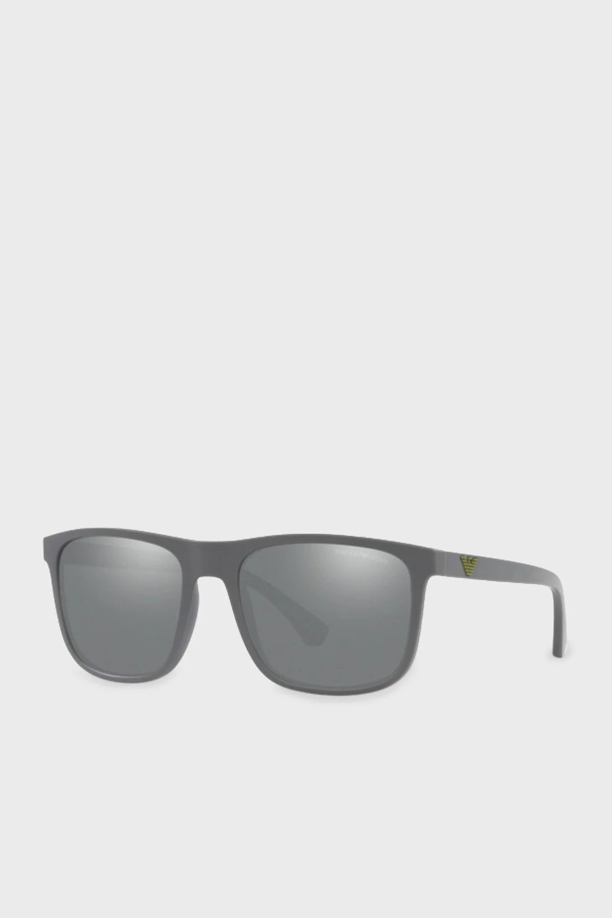Emporio Armani Aynalı Güneş Erkek Gözlük 0EA4129 50606G 56 Mat Gri-Gri Ayna Gümüş - 1