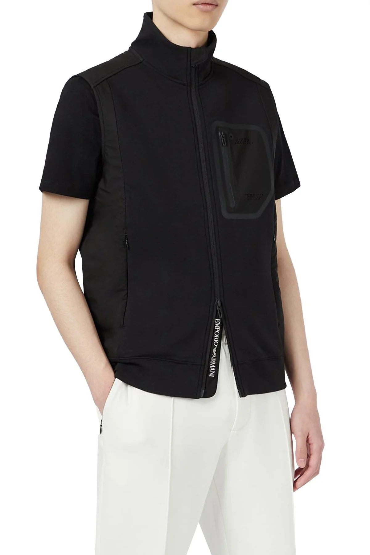 Emporio Armani Balıkçı Yaka Cepli Erkek Yelek S 3K1BG0 1JVRZ 0999 SİYAH - 1