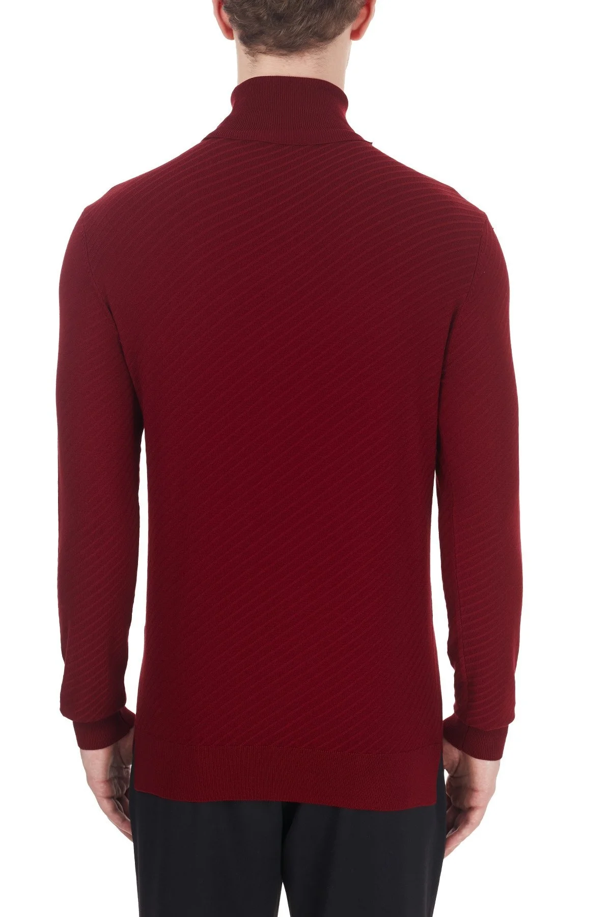 Emporio Armani Balıkçı Yaka Triko Erkek Kazak S 6H1MX4 1MIRZ 0353 BORDO - 2