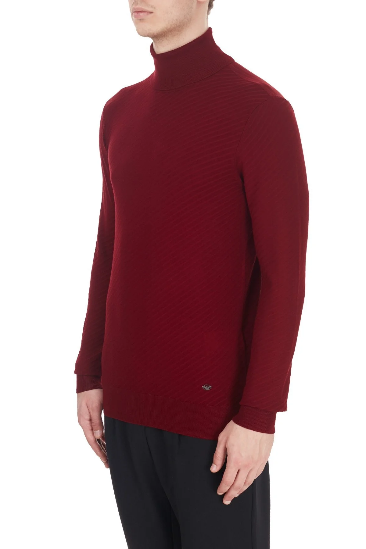 Emporio Armani Balıkçı Yaka Triko Erkek Kazak S 6H1MX4 1MIRZ 0353 BORDO - 3
