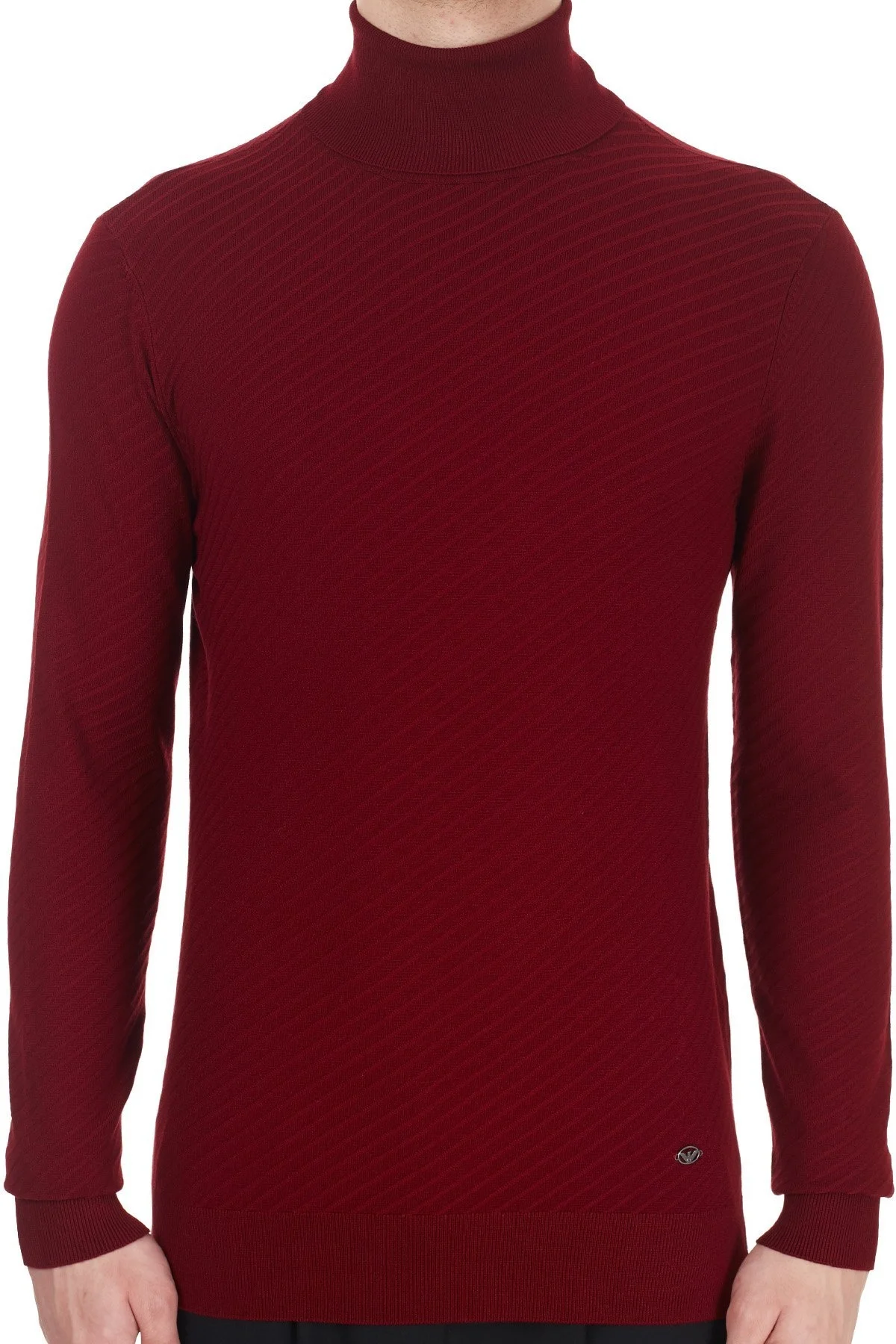 Emporio Armani Balıkçı Yaka Triko Erkek Kazak S 6H1MX4 1MIRZ 0353 BORDO - 6