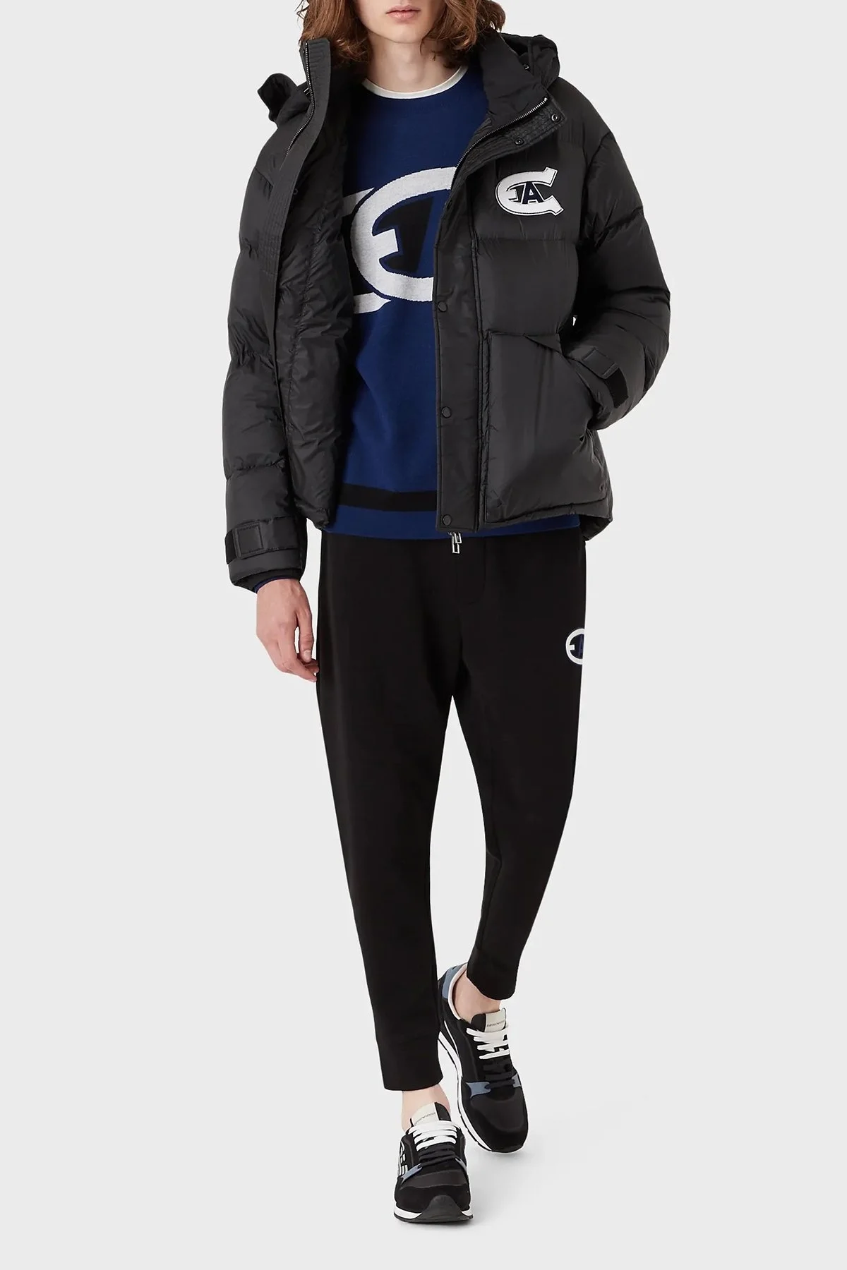 Emporio Armani Baskılı Pamuklu Cepli Erkek Pantolon 6K1P50 1JHSZ 0999 SİYAH - 4