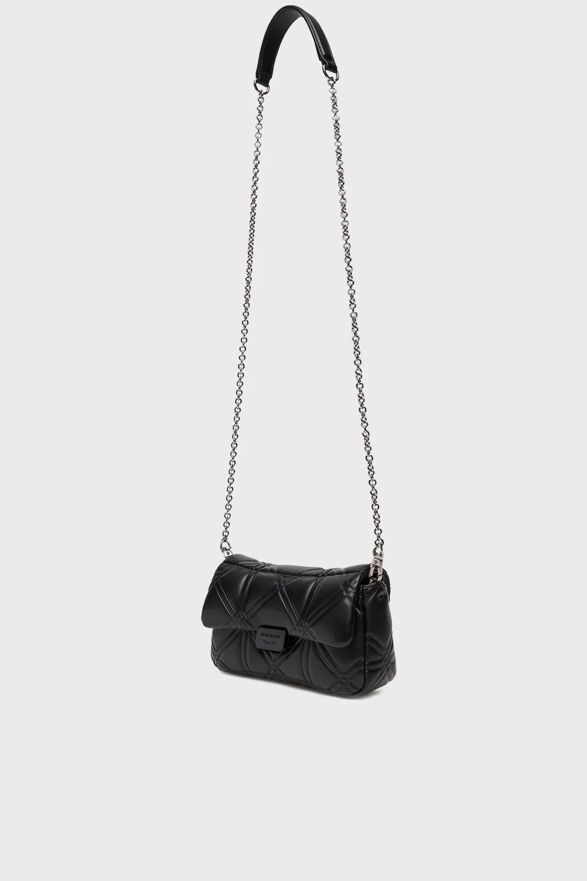 Emporio Armani Logolu Zincir Askılı Kadın Çanta EW002956 AF19662 UC001 SİYAH - 4
