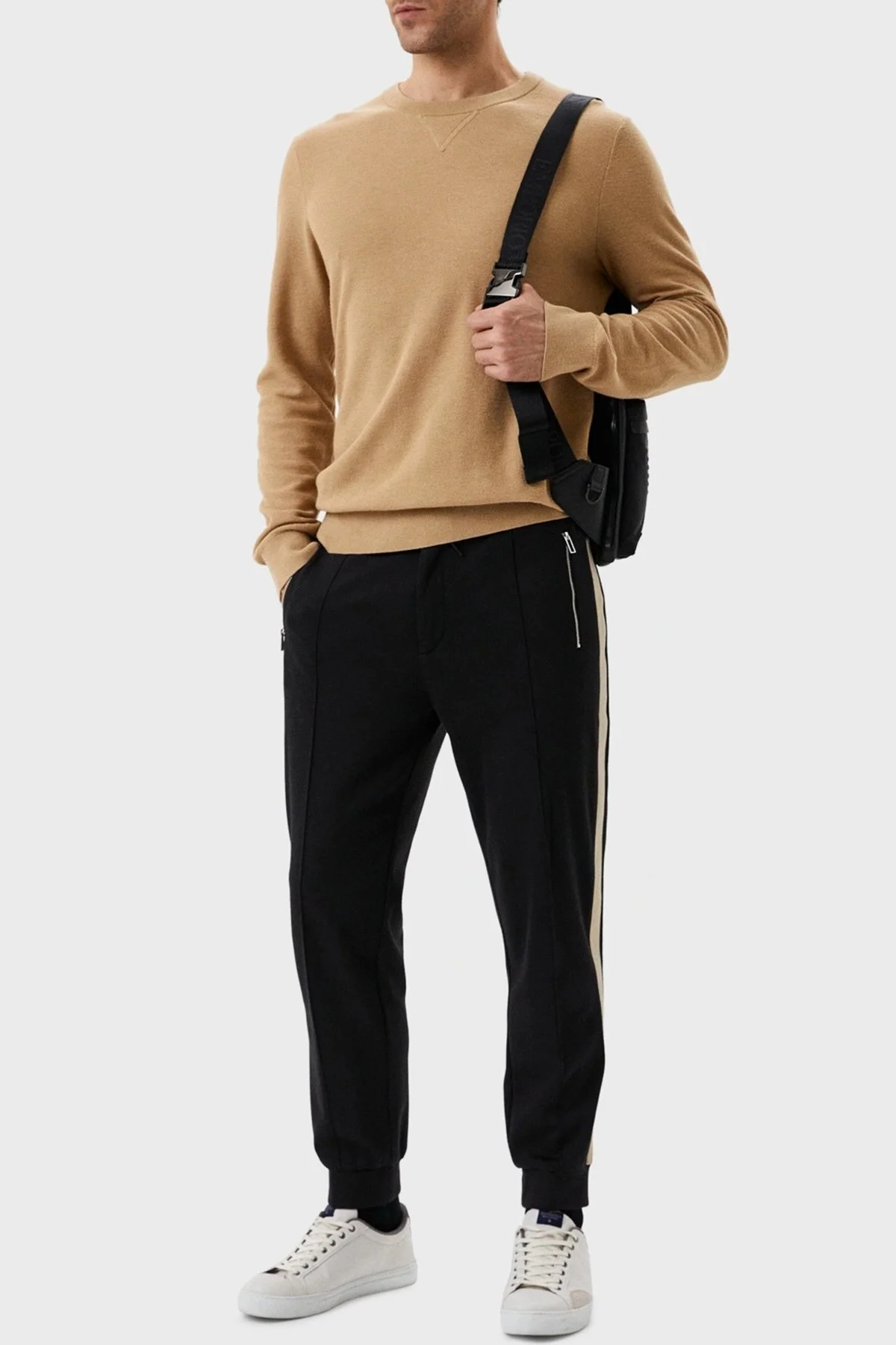 Emporio Armani Belden Bağalamalı Cepli Spor Erkek Pantolon 6L1P90 1JRHZ 0999 SİYAH - 5