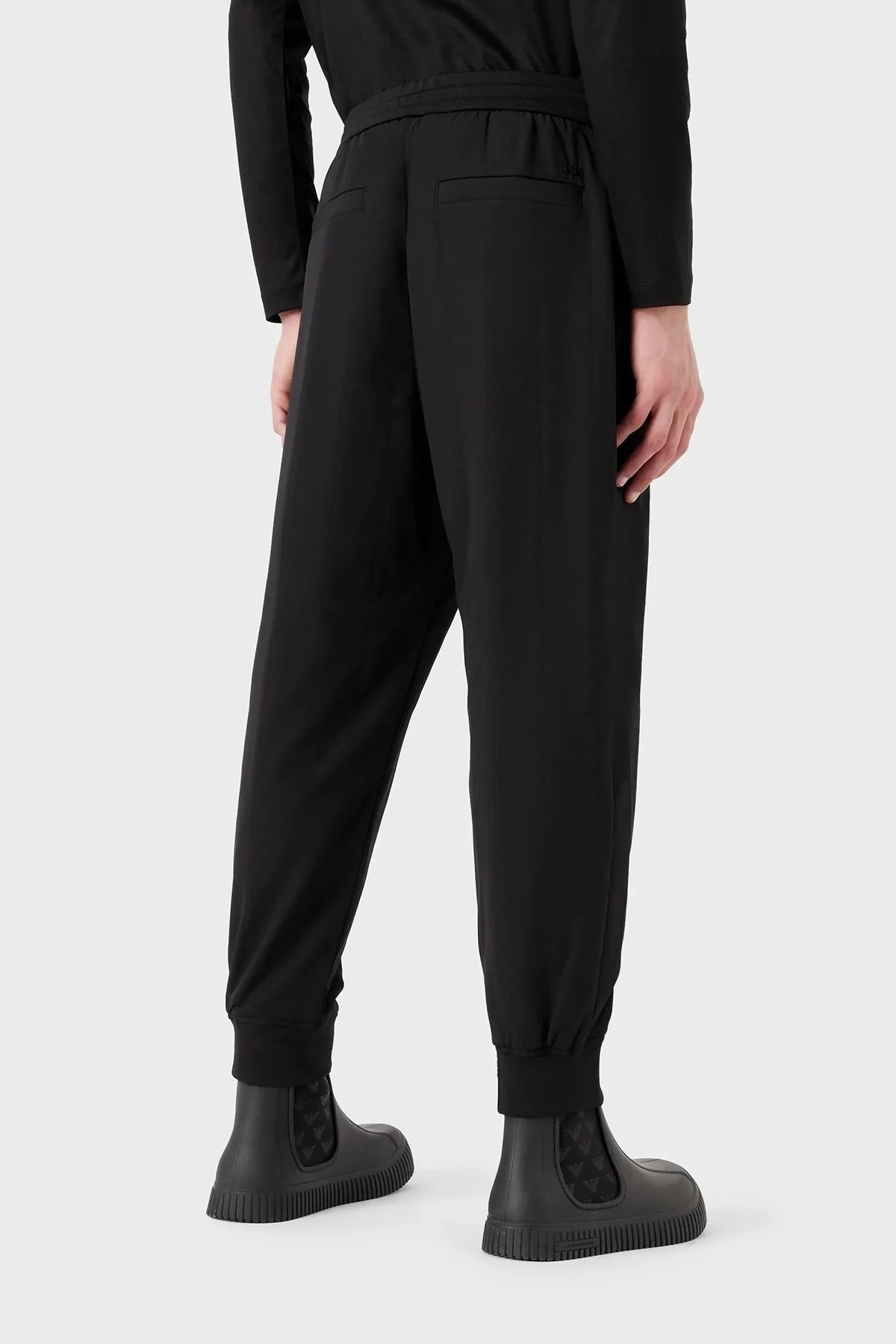 Emporio Armani Belden Bağlamalı Cepli Relaxed Fit Erkek Pantolon 6L1PD4 1NNIZ 0999 SİYAH - 3