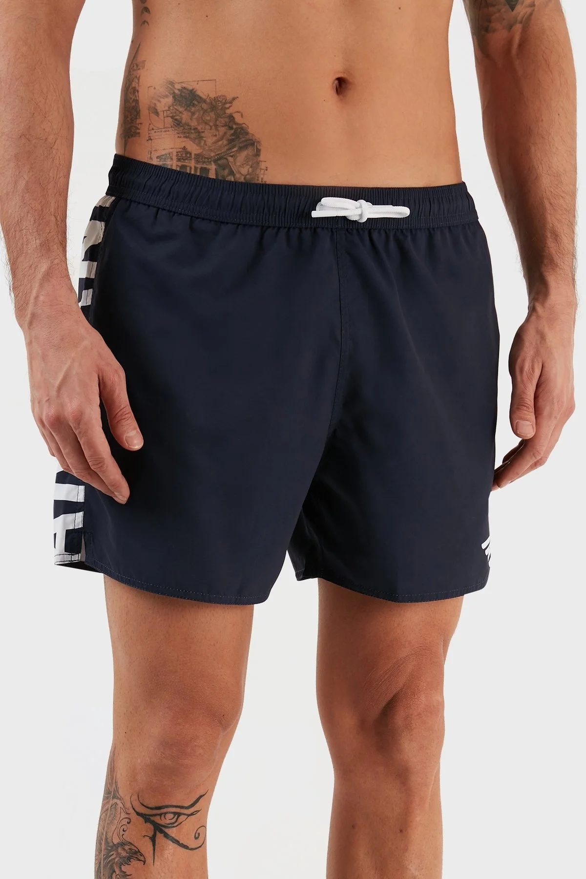 Emporio Armani Belden Bağlamalı Deniz Şortu Regular Fit Cepli Erkek Mayo Short 211740 3R424 49336 LACİVERT - 4