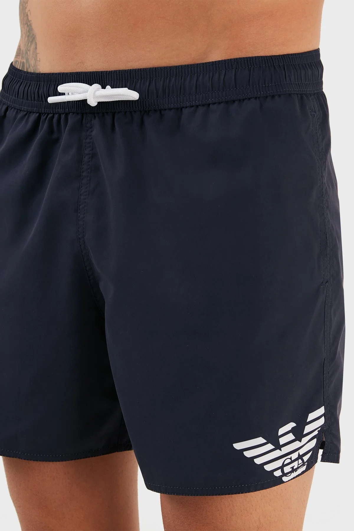 Emporio Armani Belden Bağlamalı Deniz Şortu Regular Fit Cepli Erkek Mayo Short 211740 3R424 49336 LACİVERT - 5