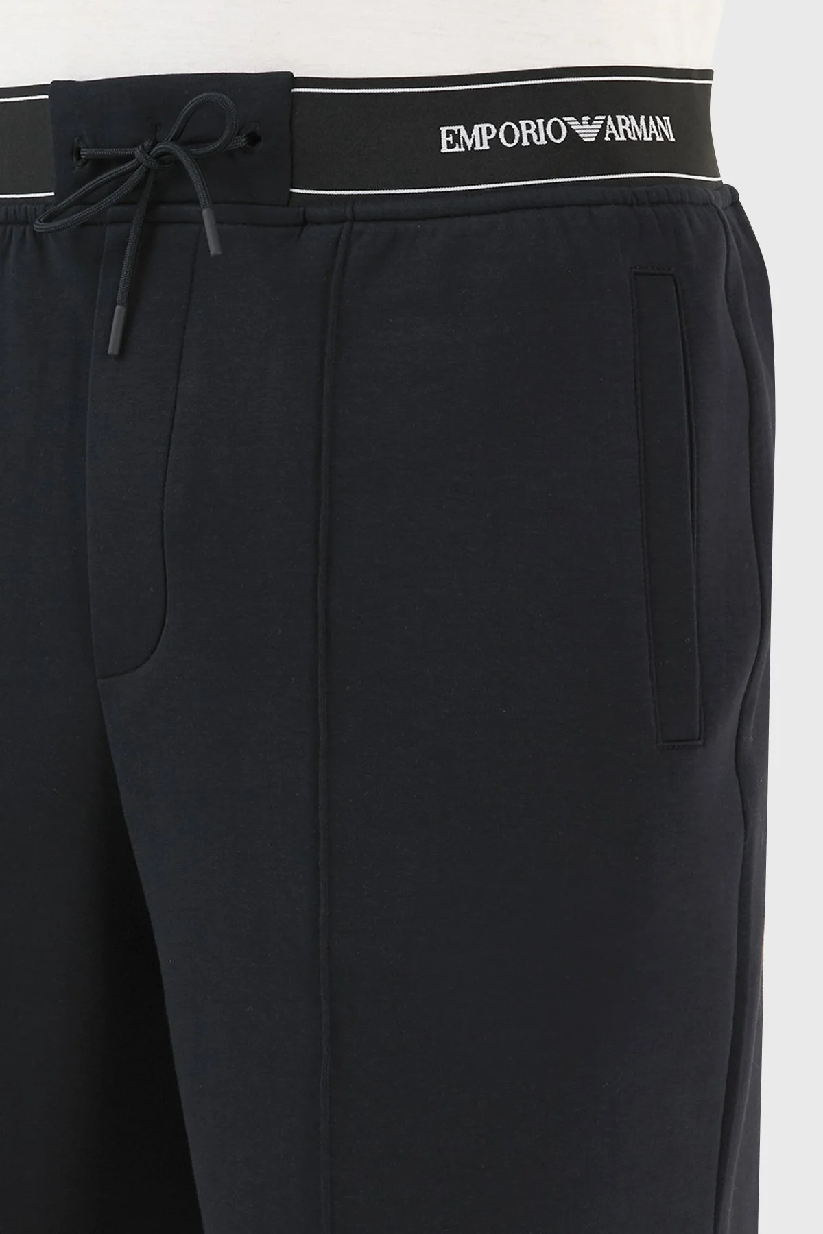 Emporio Armani Pamuklu Belden Bağlamalı Regular Fit Cepli Erkek Bermuda 3R1PZ7 1JHSZ 0920 LACİVERT - 5