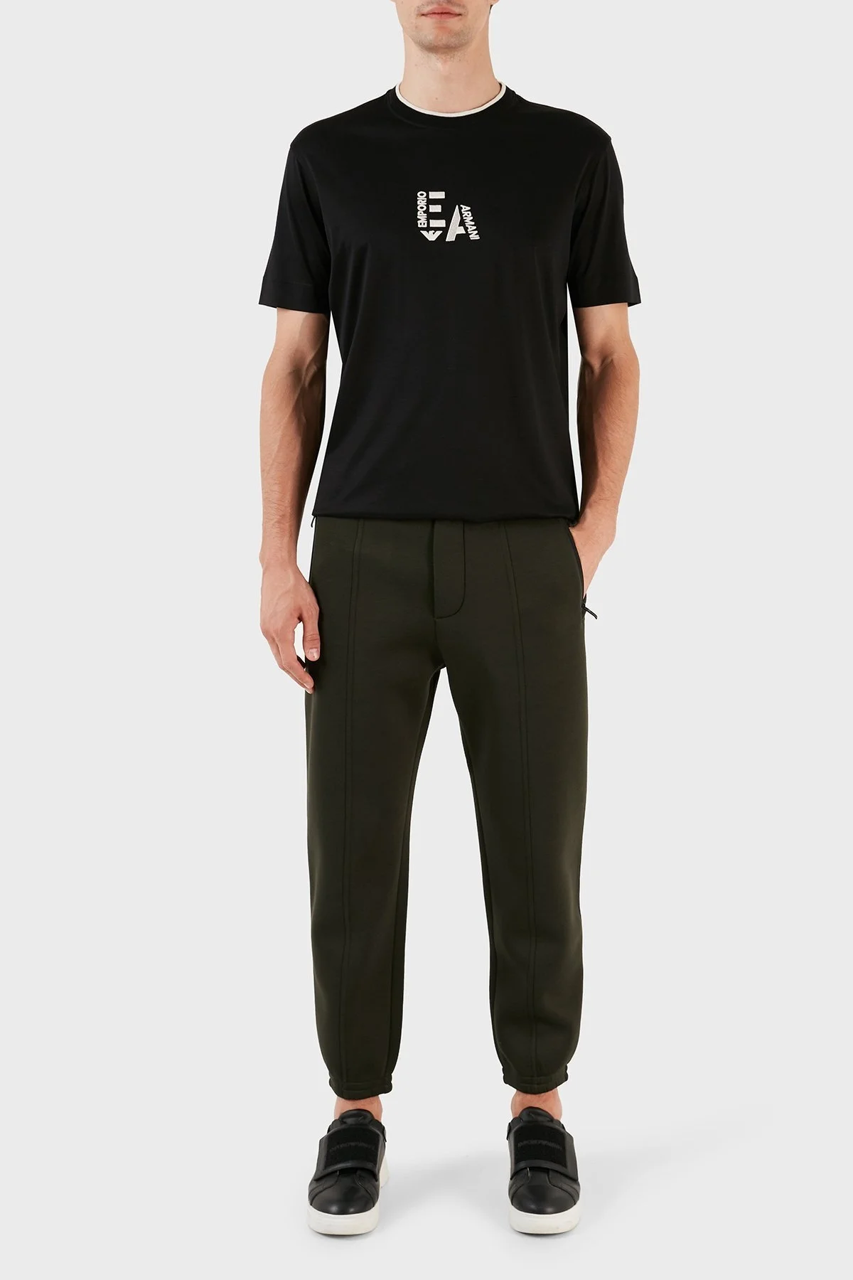 Emporio Armani Beli ve Paçası Lastikli Polar Dokulu Regular Fit Jogger Spor Erkek Pantolon 6R1PQ0 1JNWZ 0583 HAKİ - 10