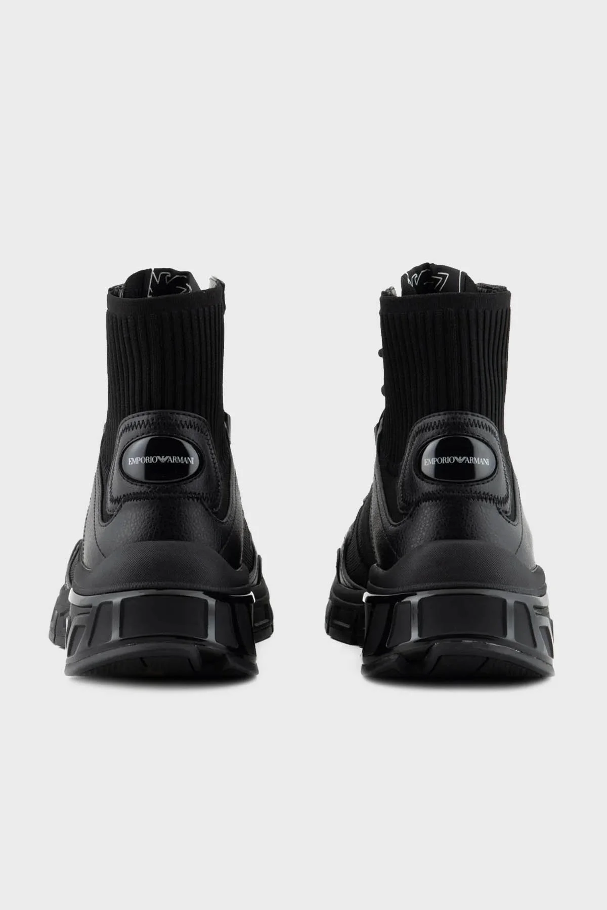 Emporio Armani Bilekli Sneaker Erkek Ayakkabı X4Z124 XN947 A083 SİYAH - 4