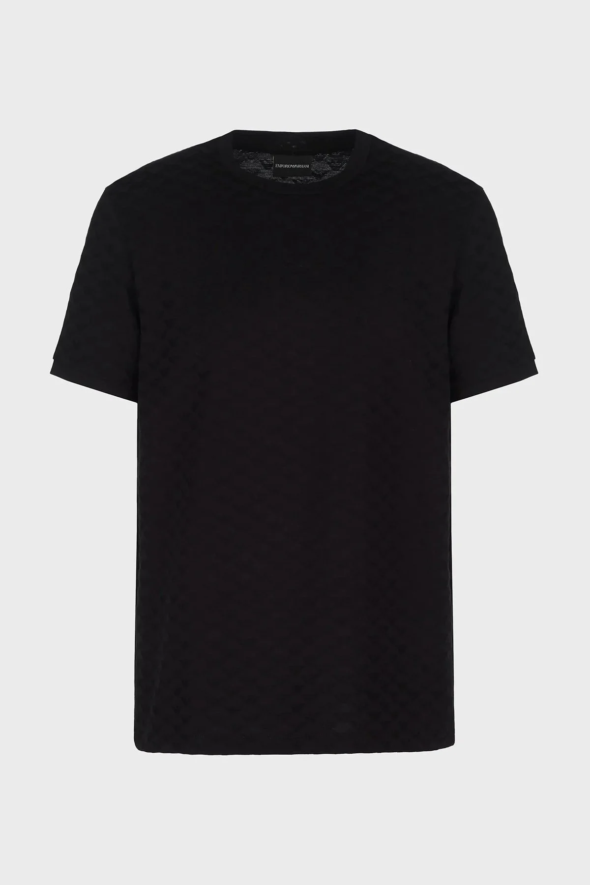 Emporio Armani Bisiklet Yaka % 100 Pamuk Erkek T Shirt 8N1TL7 1JHWZ 0999 SİYAH - 4