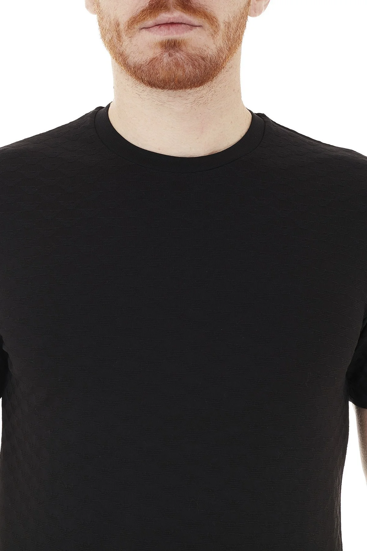 Emporio Armani Bisiklet Yaka % 100 Pamuk Erkek T Shirt 8N1TL7 1JHWZ 0999 SİYAH - 6