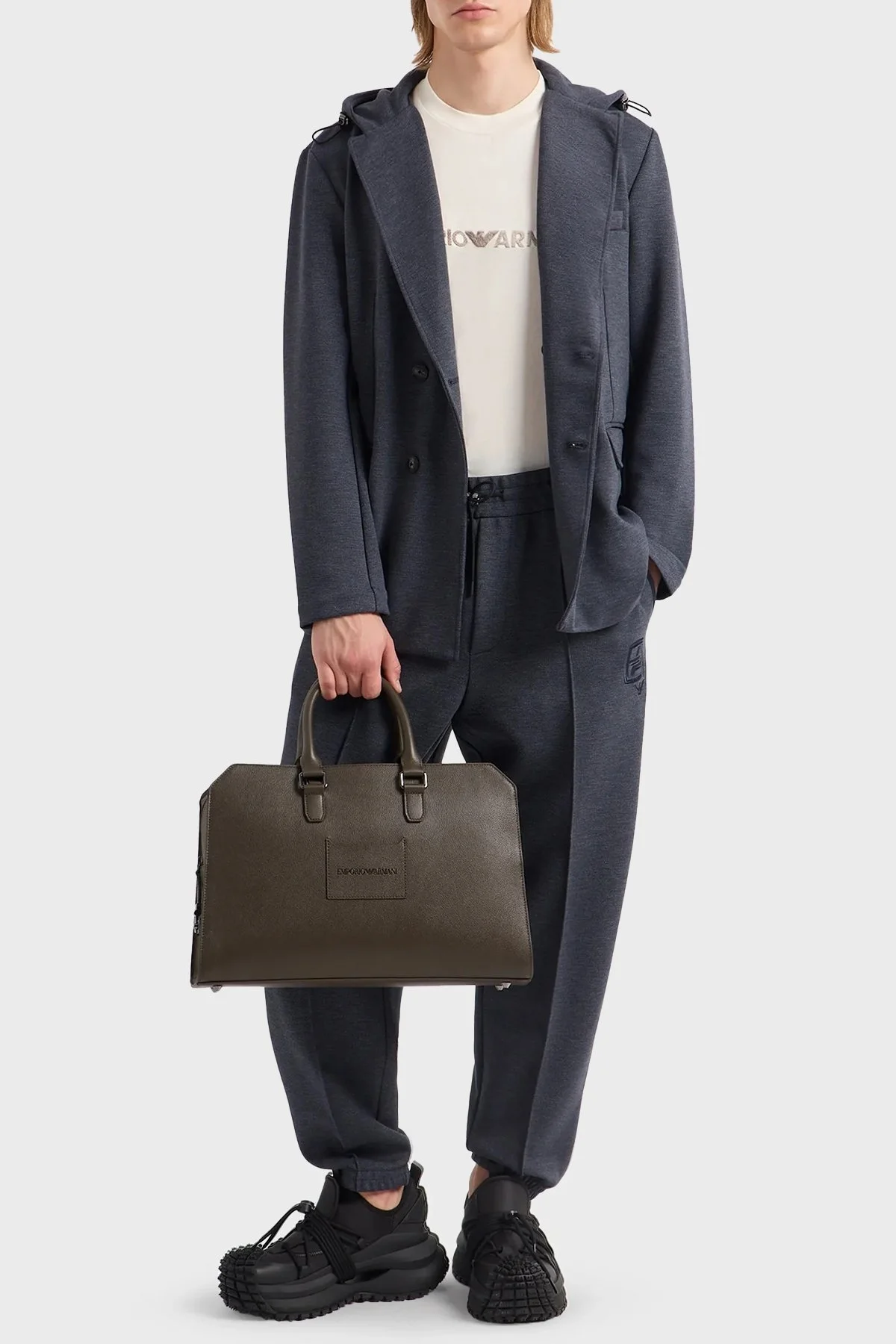 Emporio Armani Bisiklet Yaka % 100 Pamuk Regular Fit Erkek T Shirt 3D1TG3 1JPZZ 01B1 EKRU - 8