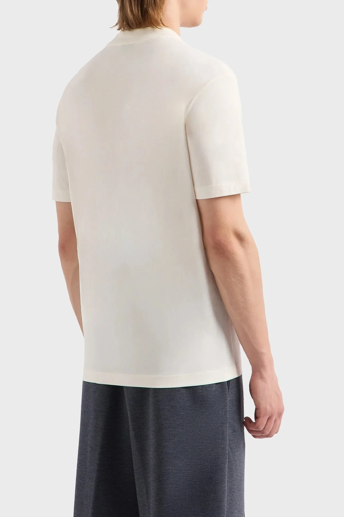 Emporio Armani Bisiklet Yaka % 100 Pamuk Regular Fit Erkek T Shirt 3D1TG3 1JPZZ 01B1 EKRU - 9