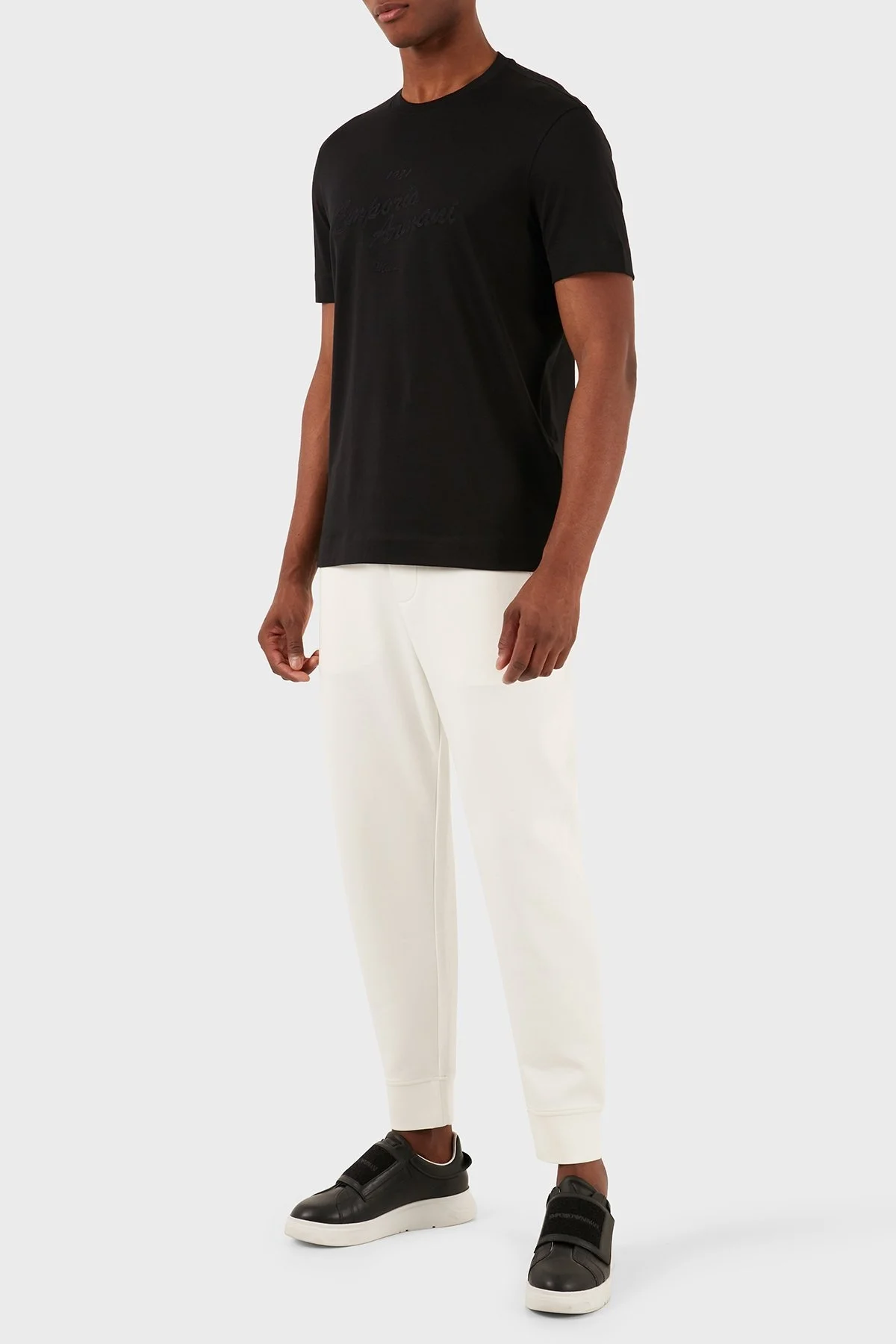 Emporio Armani Bisiklet Yaka % 100 Pamuk Regular Fit Erkek T Shirt 3D1TH1 1JOCZ 0999 SİYAH - 7