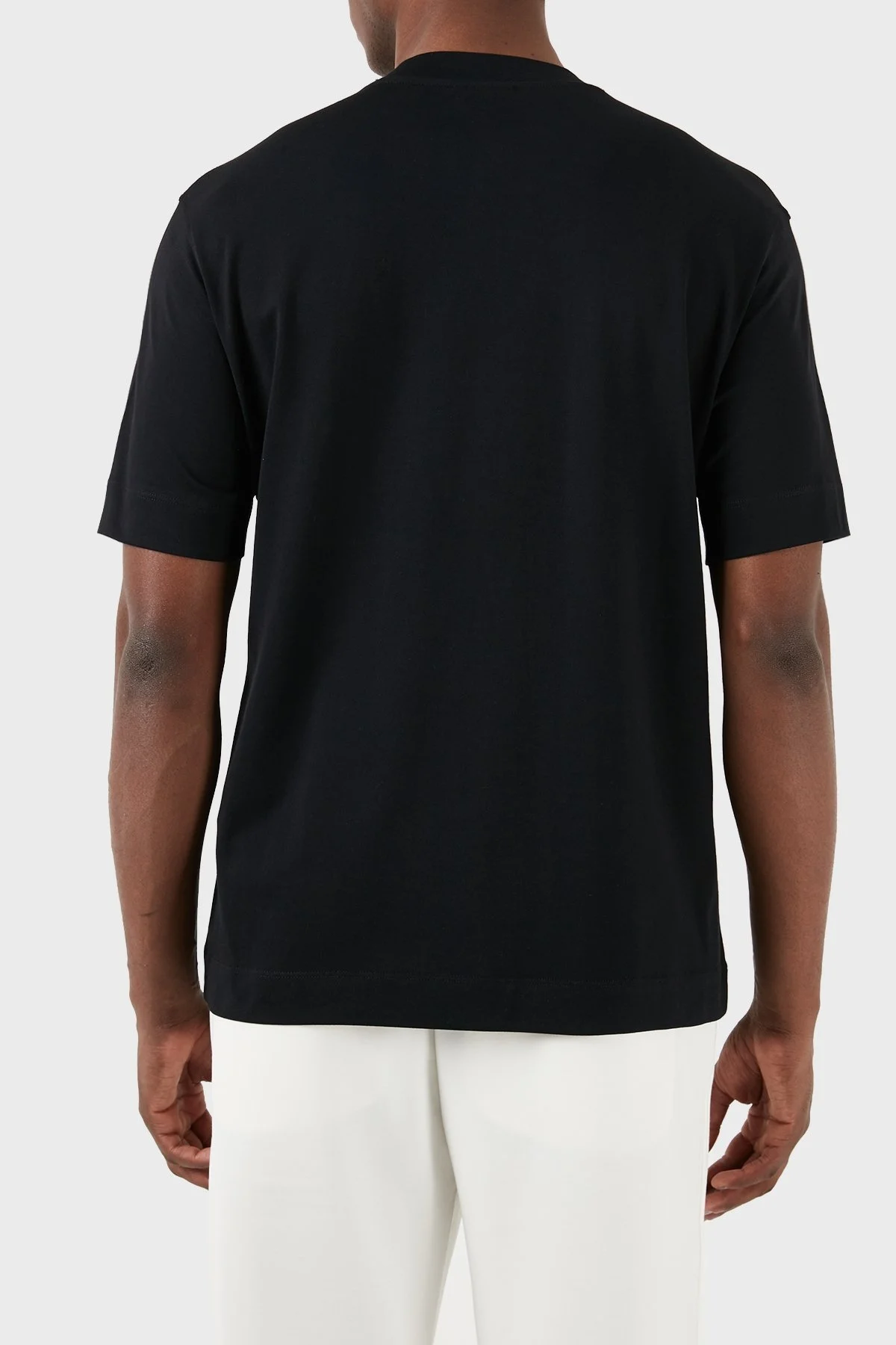 Emporio Armani Bisiklet Yaka % 100 Pamuk Regular Fit Erkek T Shirt 3D1TH3 1JOCZ 0053 SİYAH - 3