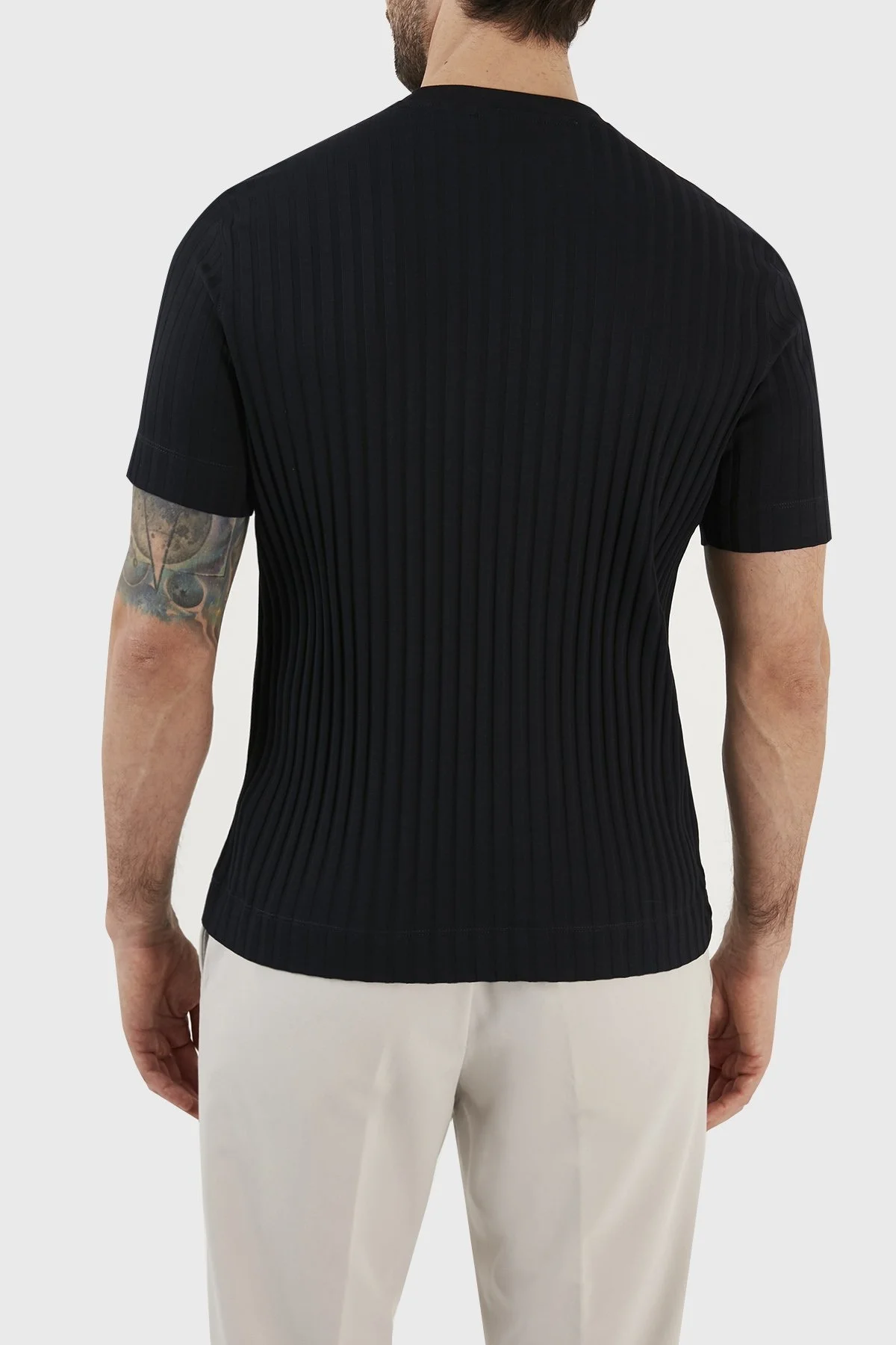 Emporio Armani Bisiklet Yaka % 100 Pamuk Regular Fit Erkek T Shirt 3R1TZ6 1JGYZ 09J2 LACİVERT - 5