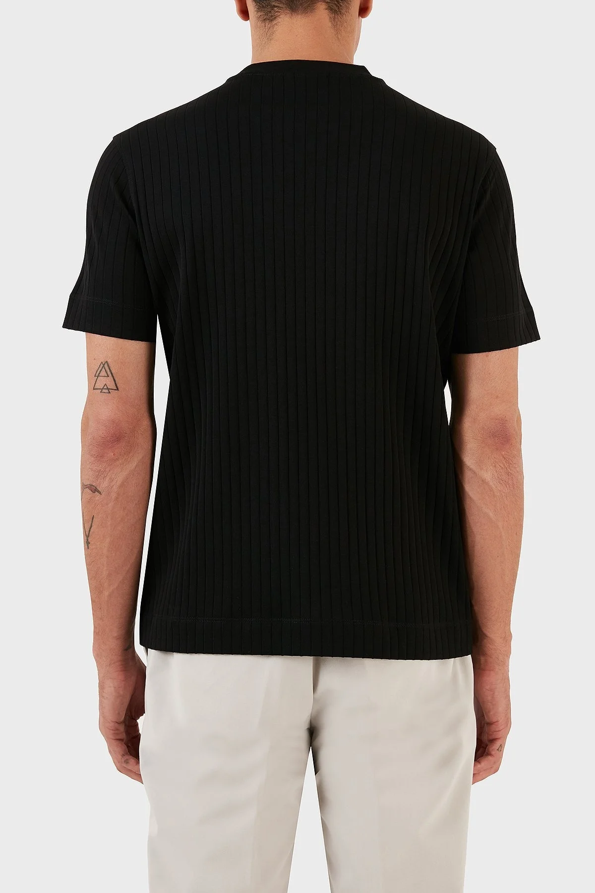 Emporio Armani Bisiklet Yaka % 100 Pamuk Regular Fit Erkek T Shirt 6R1TDN 1JGYZ 0099 SİYAH - 2