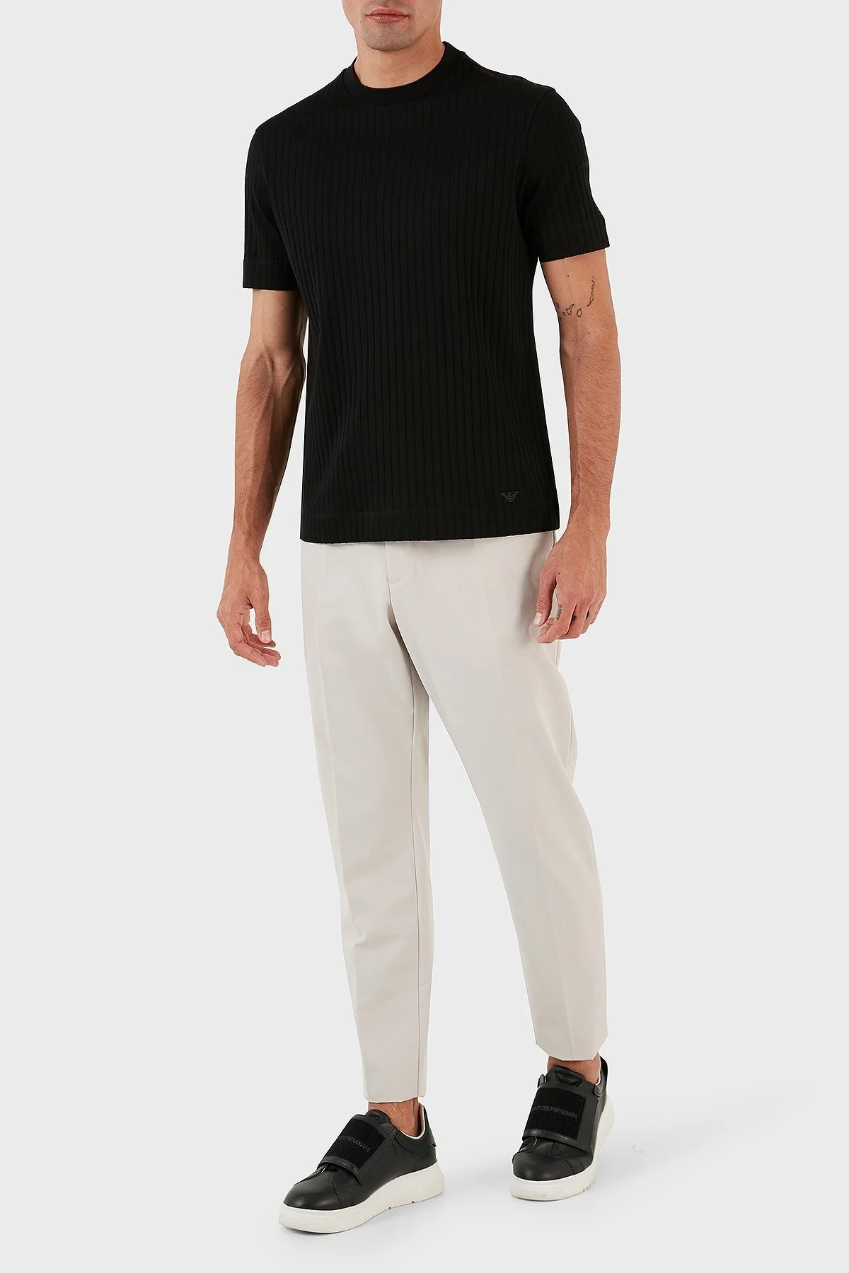 Emporio Armani Bisiklet Yaka % 100 Pamuk Regular Fit Erkek T Shirt 6R1TDN 1JGYZ 0099 SİYAH - 5