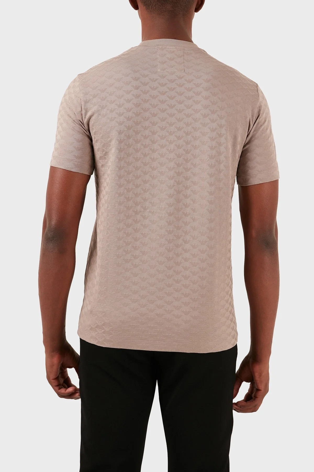 Emporio Armani Bisiklet Yaka % 100 Pamuk Slim Fit Erkek T Shirt 8N1TL7 1JHWZ 0650 SÜTLÜ KAHVE - 3