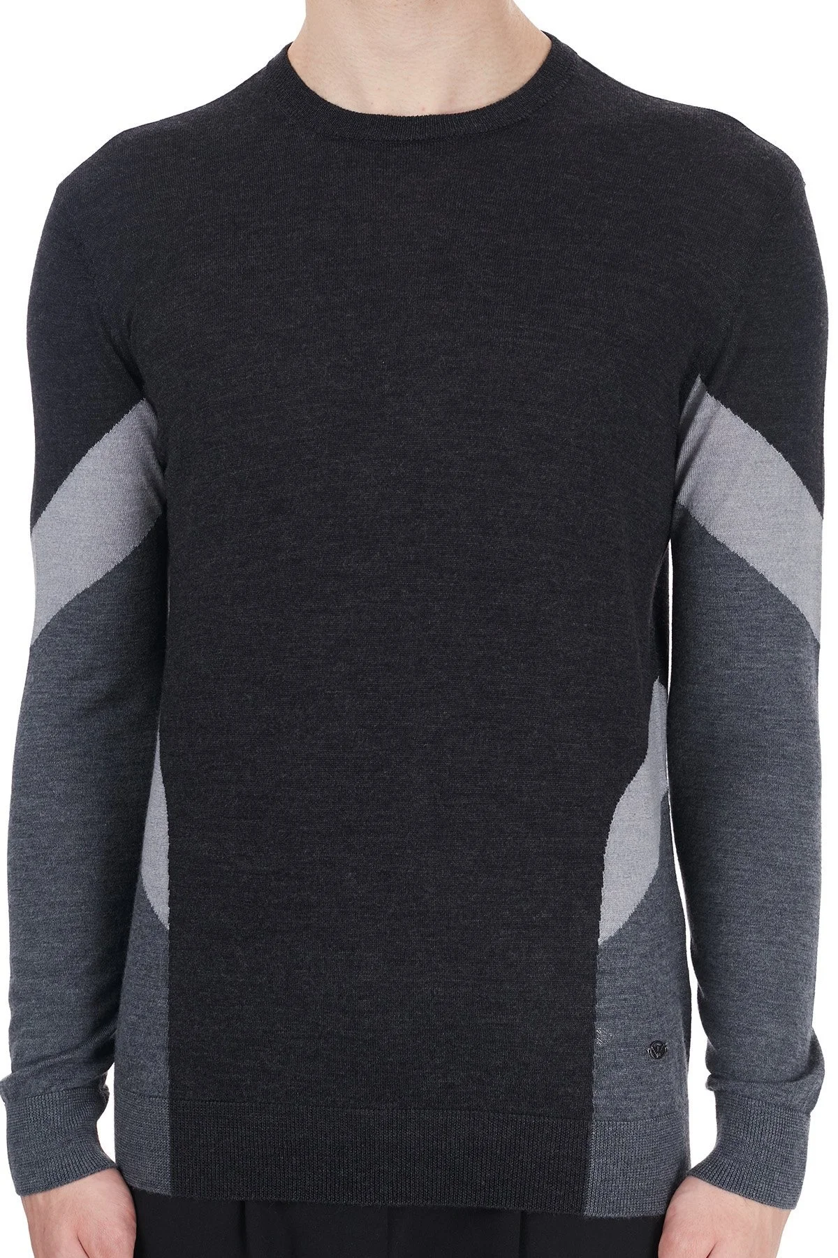 Emporio Armani Bisiklet Yaka % 100 Yün Erkek Kazak 6H1MXC 1MIWZ F631 SİYAH - 6