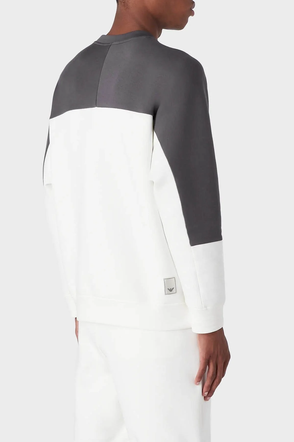 Emporio Armani Bisiklet Yaka Pamuklu Regular Fit Erkek Sweat 3R1MCS 1JHSZ 0101 BEYAZ - 2