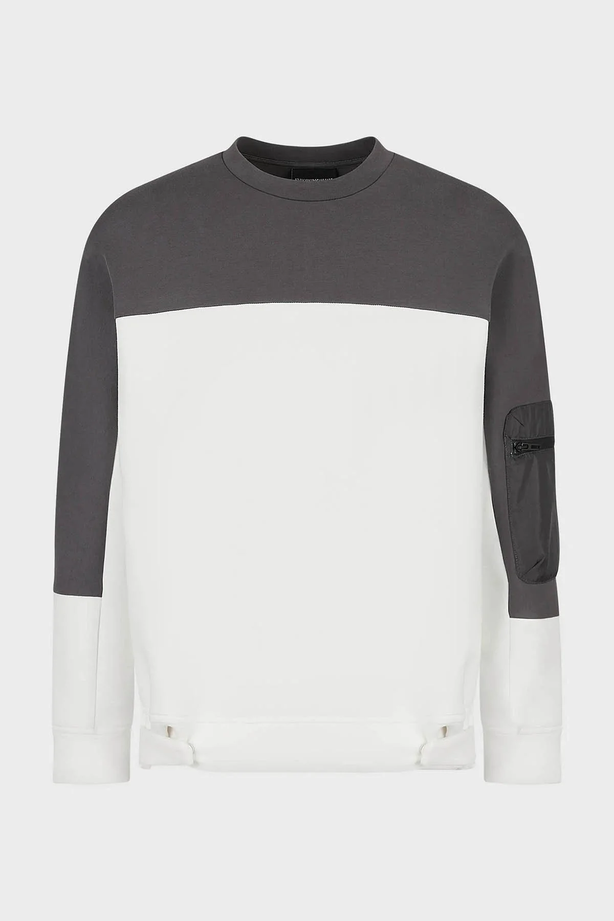 Emporio Armani Bisiklet Yaka Pamuklu Regular Fit Erkek Sweat 3R1MCS 1JHSZ 0101 BEYAZ - 5