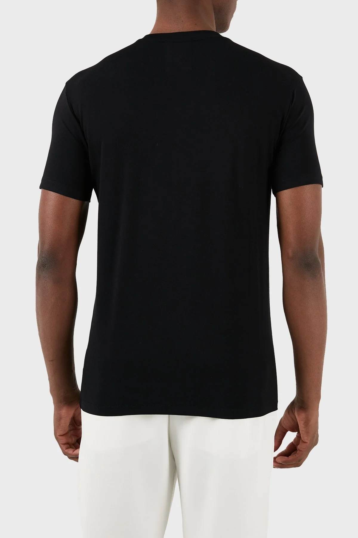 Emporio Armani Bisiklet Yaka Regular Fit Streç Erkek T Shirt 8N1TF0 1JCDZ 0999 SİYAH - 3