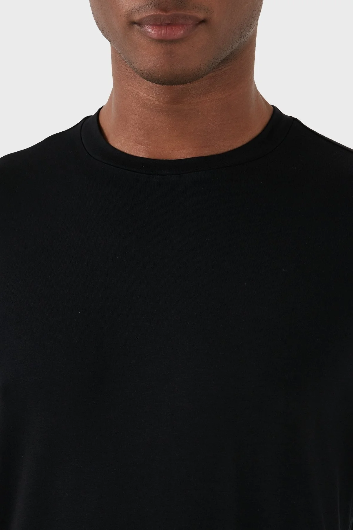 Emporio Armani Bisiklet Yaka Regular Fit Streç Erkek T Shirt 8N1TF0 1JCDZ 0999 SİYAH - 6