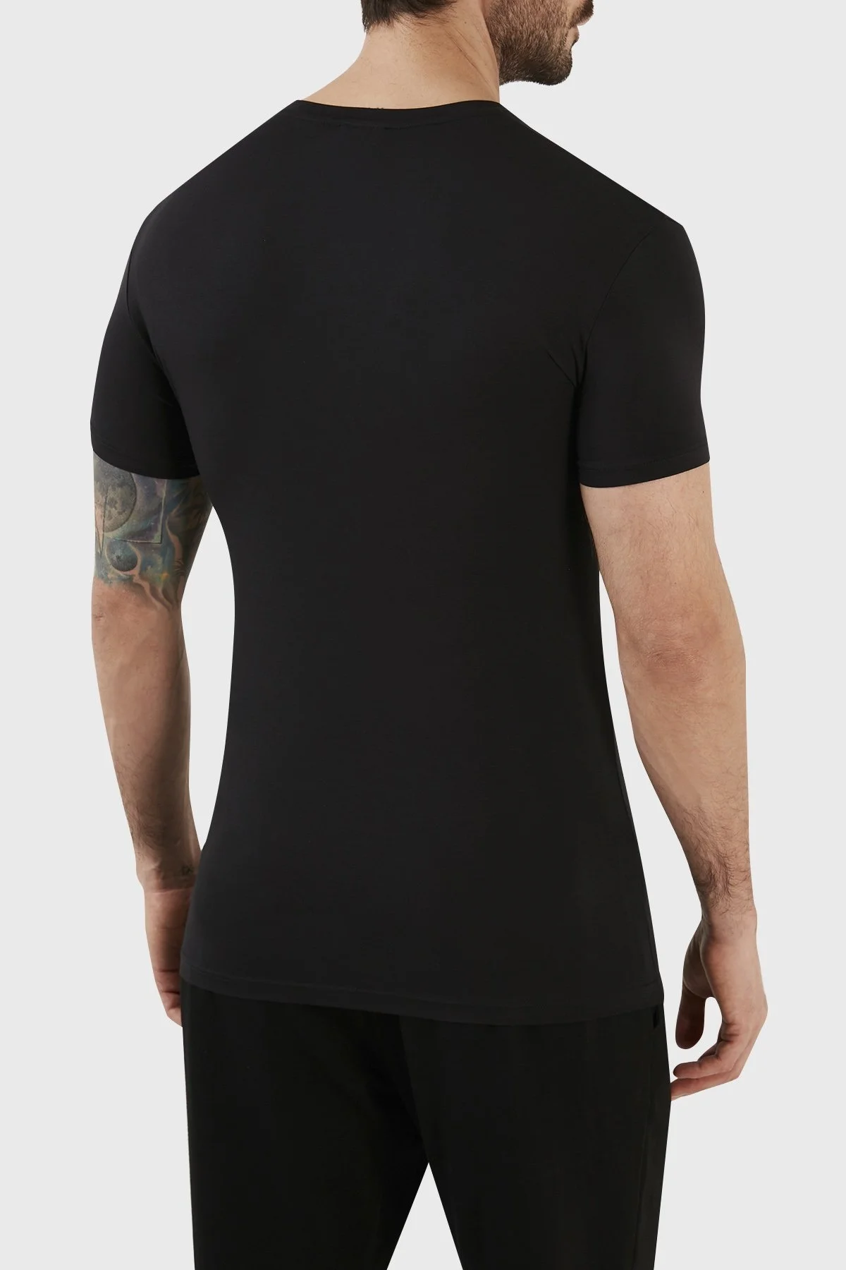 Emporio Armani Bisiklet Yaka Slim Fit Erkek T Shirt 111035 3R511 00020 SİYAH - 5