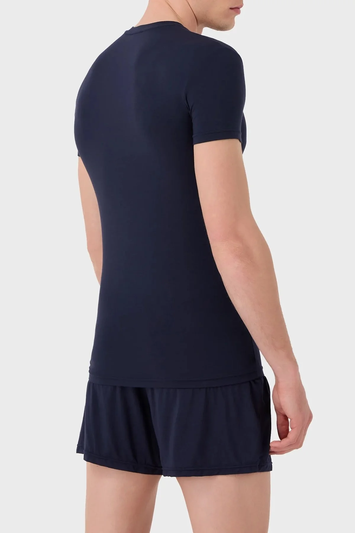 Emporio Armani Bisiklet Yaka Slim Fit Erkek T Shirt 111035 3R511 00135 LACİVERT - 2