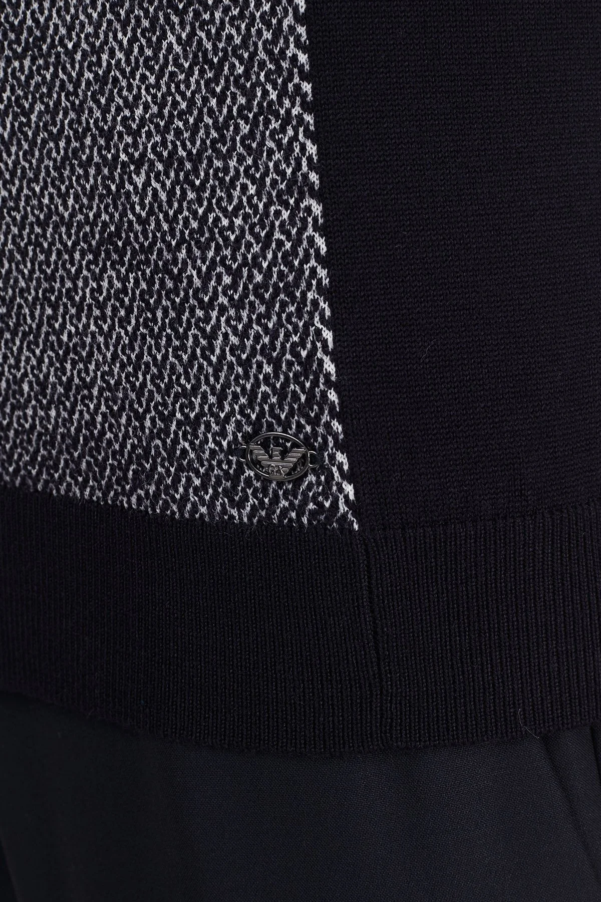 Emporio Armani Bisiklet Yaka Yünlü Erkek Kazak 6H1MXN 1MHTZ F940 LACİVERT - 6