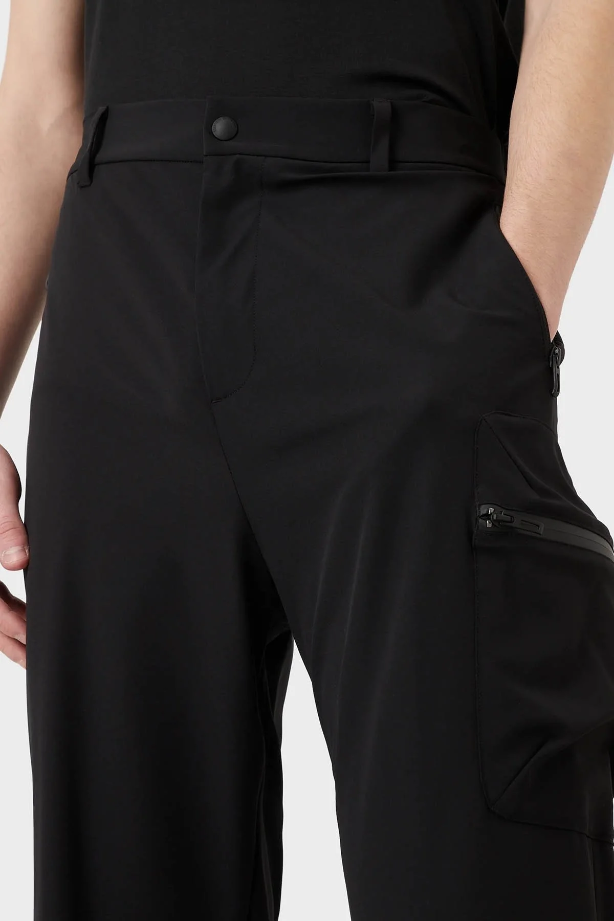 Emporio Armani Büzülebilir Paça Normal Bel Relaxed Fit Erkek Pantolon 3R1PG8 1NNIZ 0999 SİYAH - 3