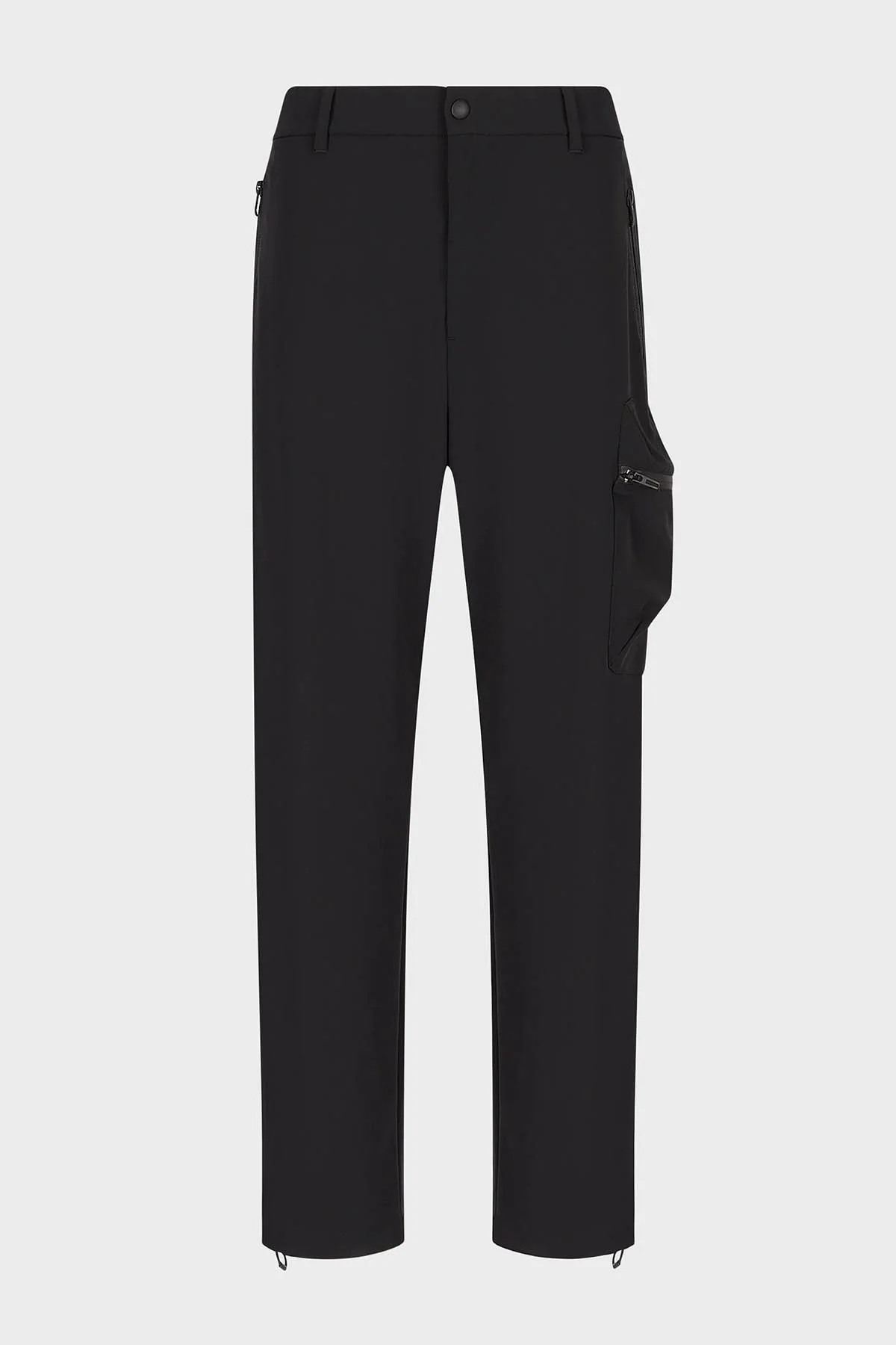 Emporio Armani Büzülebilir Paça Normal Bel Relaxed Fit Erkek Pantolon 3R1PG8 1NNIZ 0999 SİYAH - 5