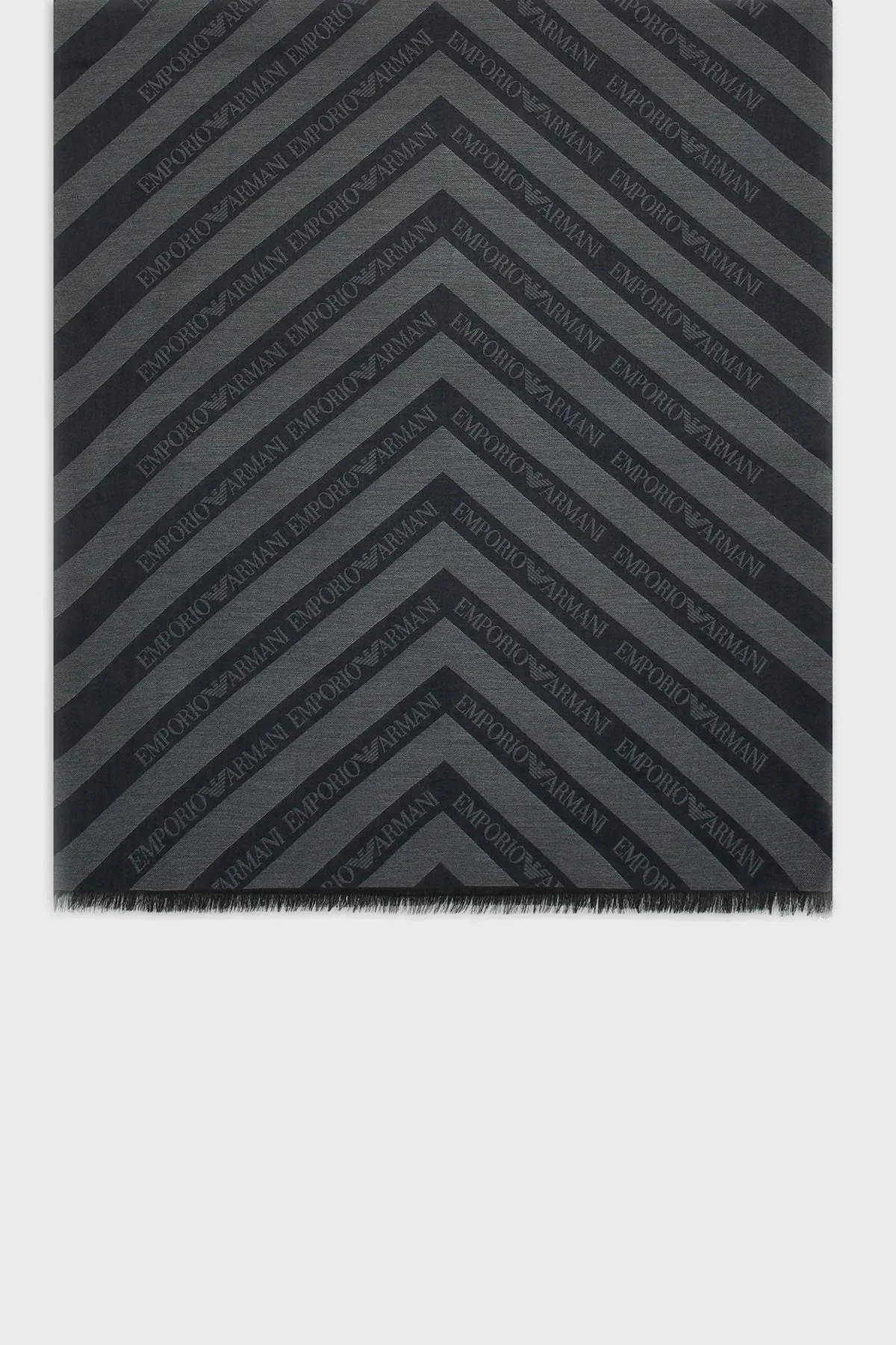 Emporio Armani Çapraz Logo Motifli Erkek Atkı 625255 4F380 00044 ANTRASİT - 1