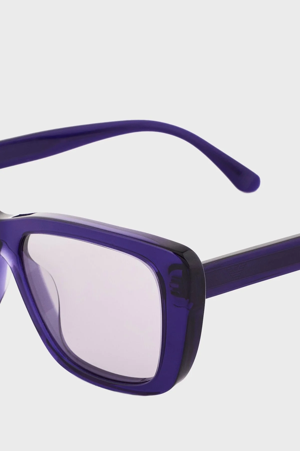 Emporio Armani Cat Eye Şeffaf Bayan Gözlük 0EA4246 U62531 54 Parlak Şeffaf Mor-Menekşe - 10