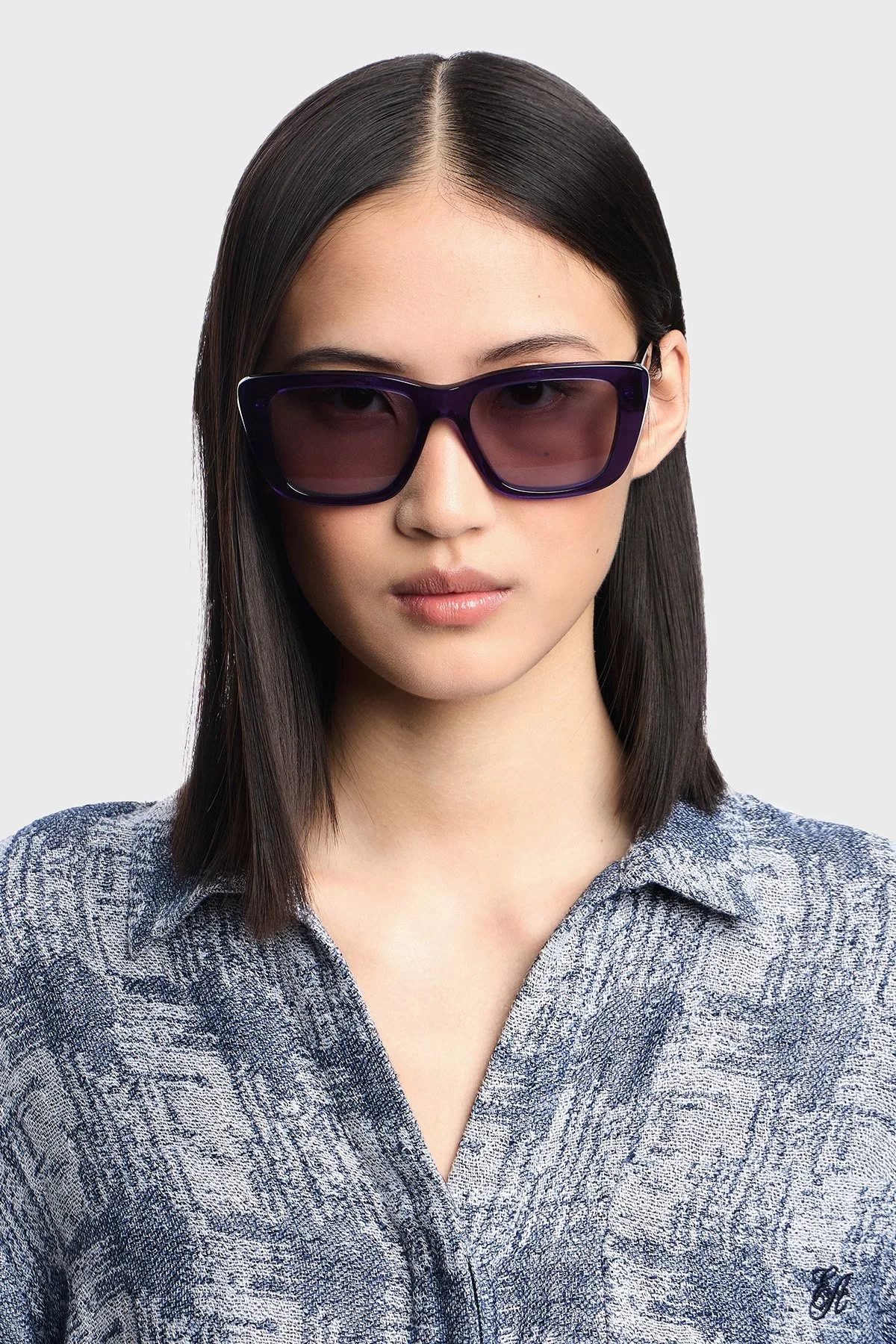 Emporio Armani Cat Eye Şeffaf Kadın Gözlük 0EA4246 U62531 54 Parlak Şeffaf Mor-Menekşe - 2
