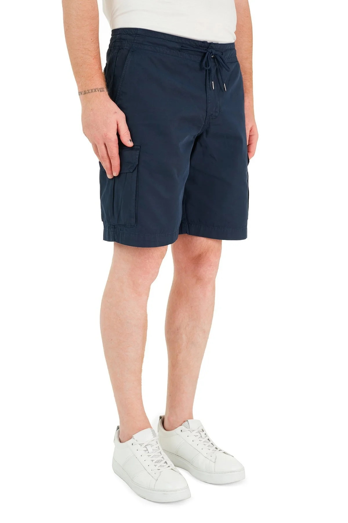 Emporio Armani Cepli % 100 Pamuk Erkek Bermuda S 211835 1P471 06935 LACİVERT - 4