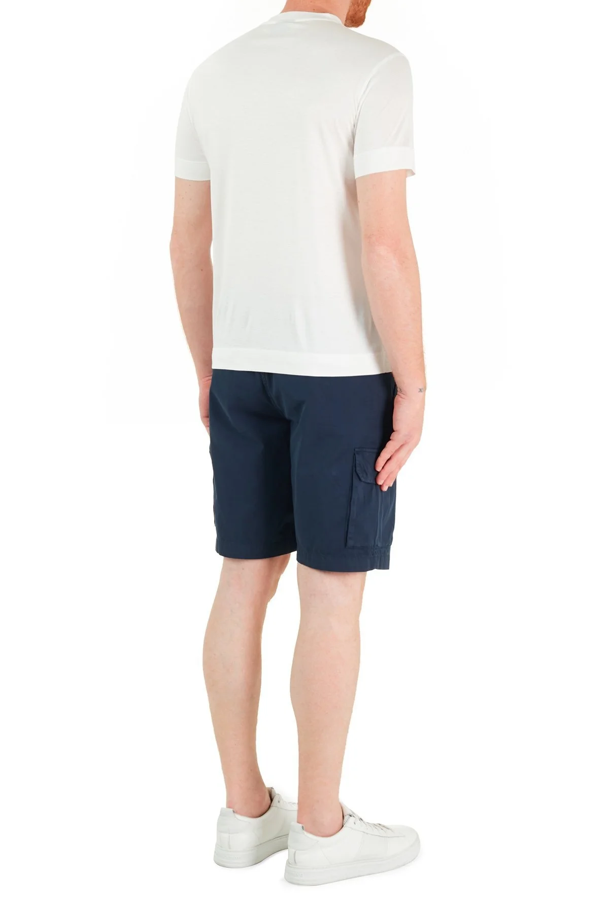 Emporio Armani Cepli % 100 Pamuk Erkek Bermuda S 211835 1P471 06935 LACİVERT - 5