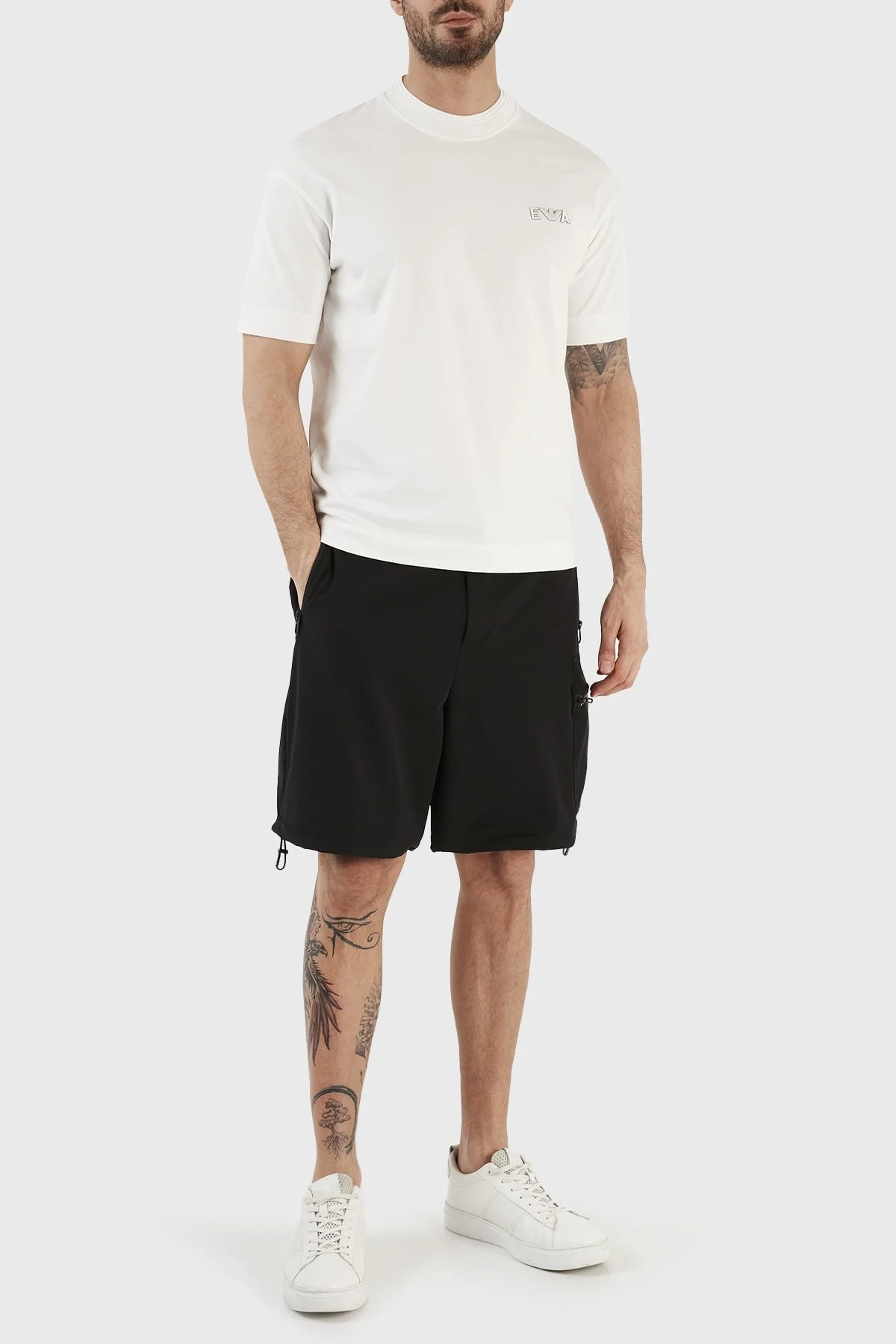 Emporio Armani Cepli Normal Bel Relaxed Fit Erkek Bermuda 3R1PG9 1NNIZ 0999 SİYAH - 1