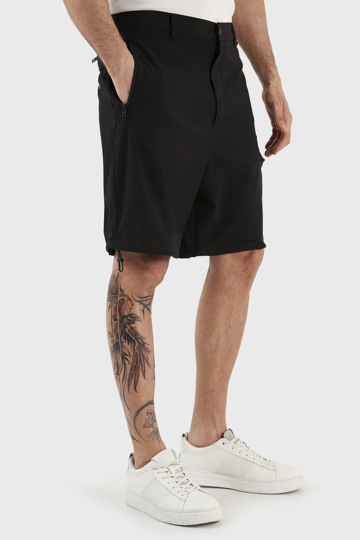 Emporio Armani Cepli Normal Bel Relaxed Fit Erkek Bermuda 3R1PG9 1NNIZ 0999 SİYAH - 3