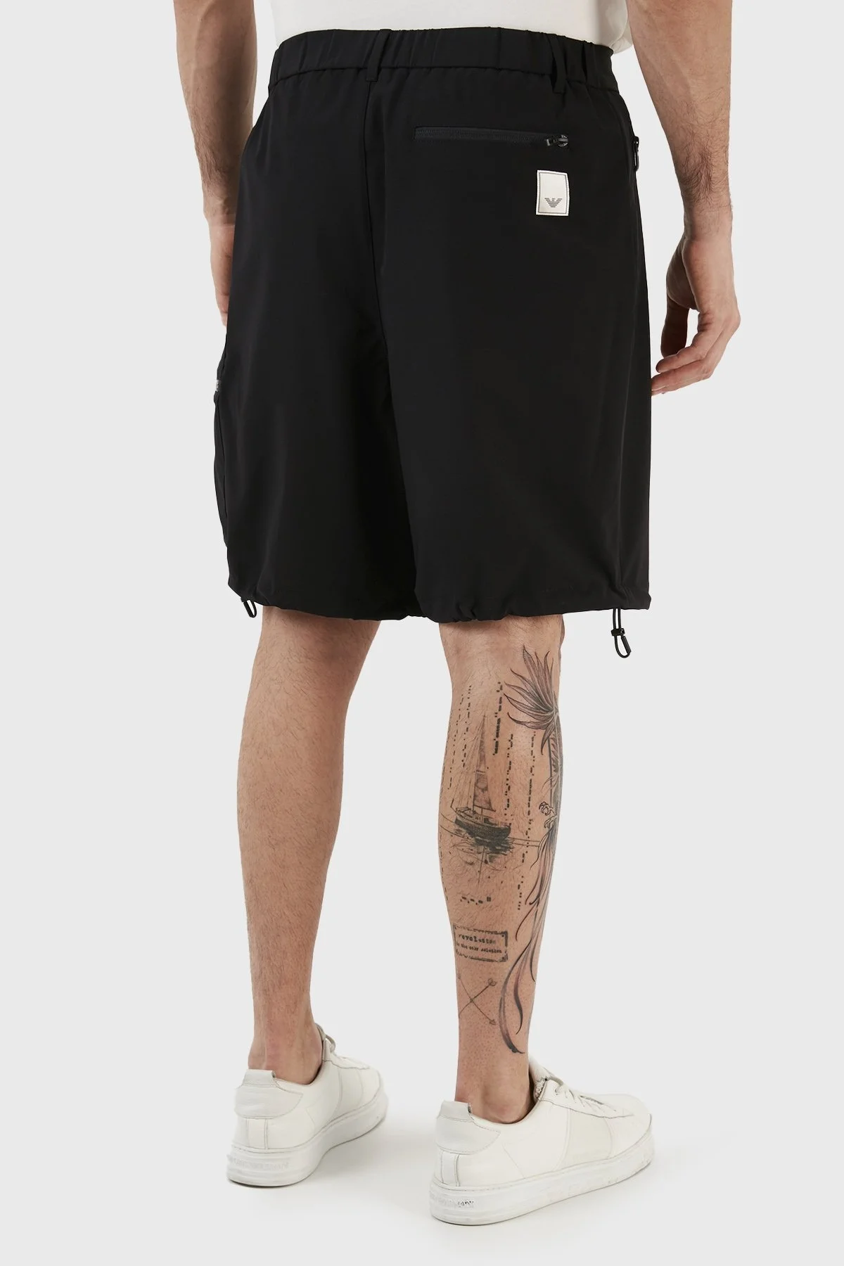 Emporio Armani Cepli Normal Bel Relaxed Fit Erkek Bermuda 3R1PG9 1NNIZ 0999 SİYAH - 6