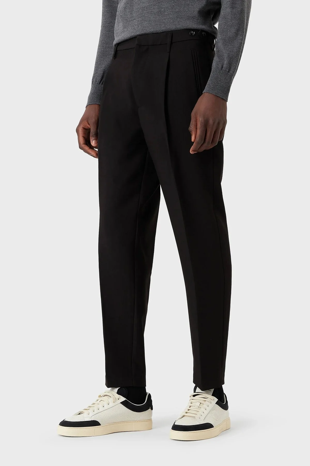 Emporio Armani Cepli Relaxed Fit Erkek Pantolon 6L1PC6 1NMKZ 0999 SİYAH - 2