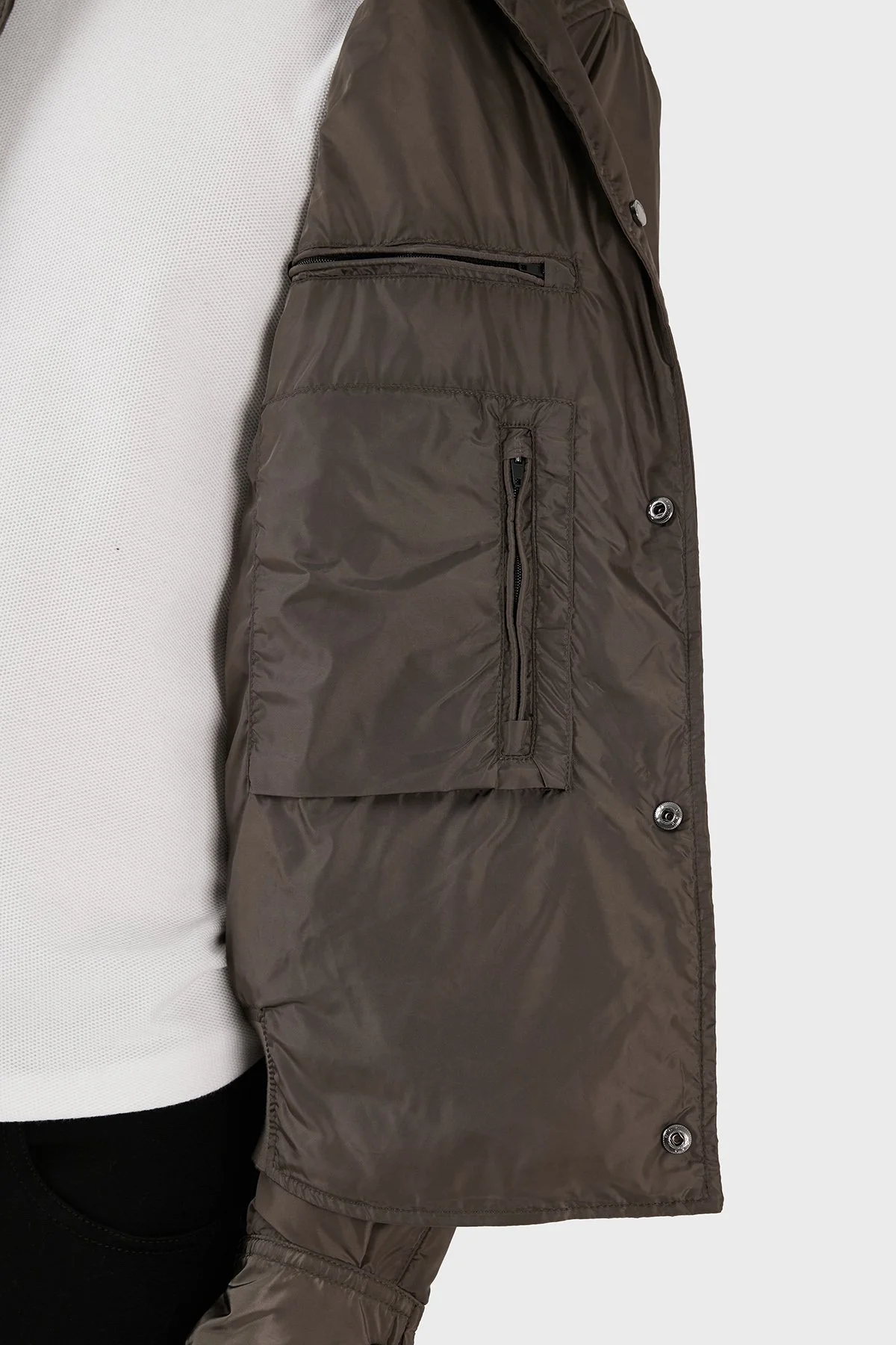 Emporio Armani Cepli Suya ve Soğuğa Karşı Dayanıklı Gömlek Yaka Regular Fit Erkek Mont 6R1C64 1NQTZ 0440 KAHVE - 5