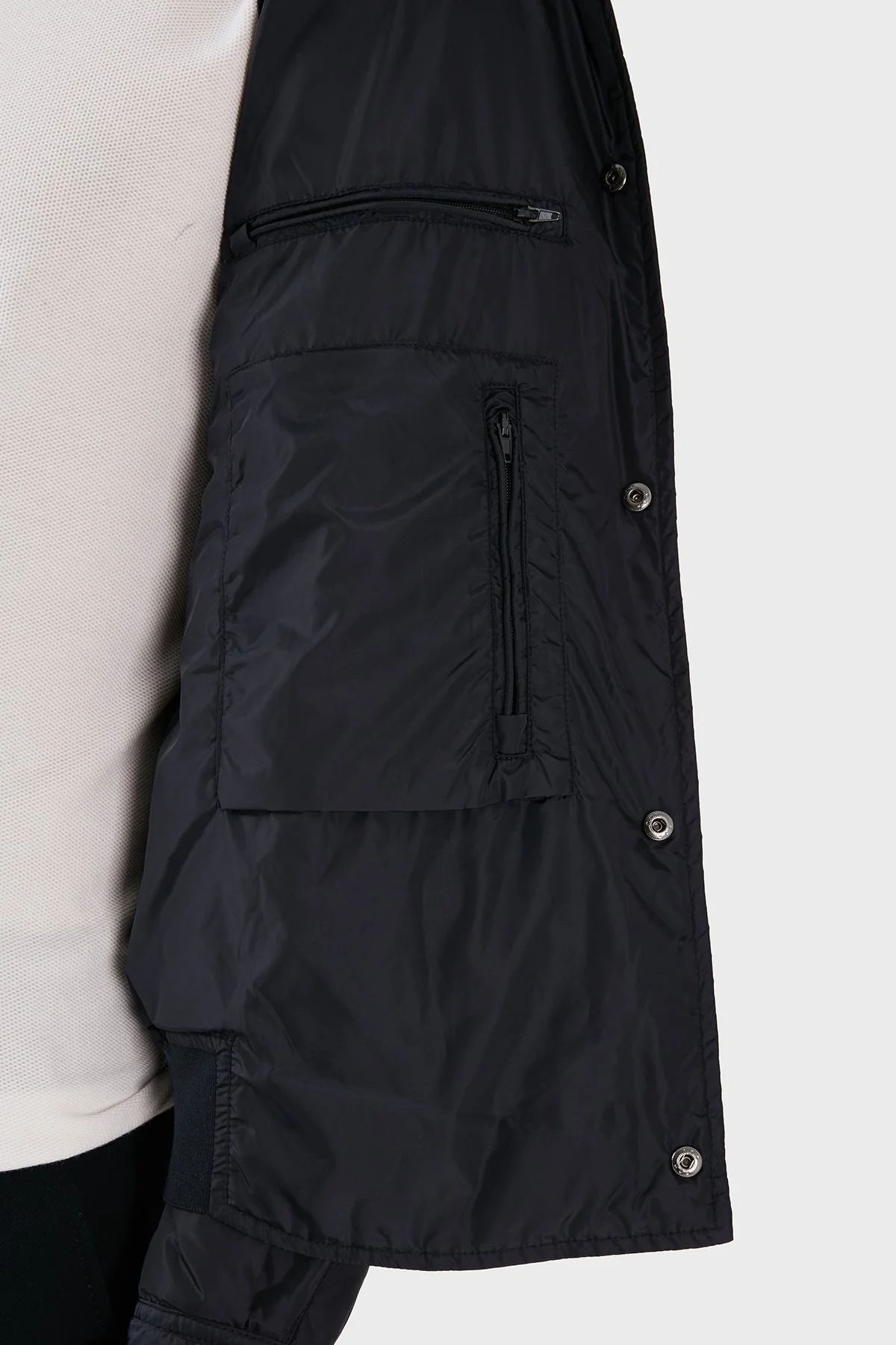 Emporio Armani Cepli Suya ve Soğuğa Karşı Dayanıklı Gömlek Yaka Regular Fit Erkek Mont 6R1C64 1NQTZ 0920 LACİVERT - 5