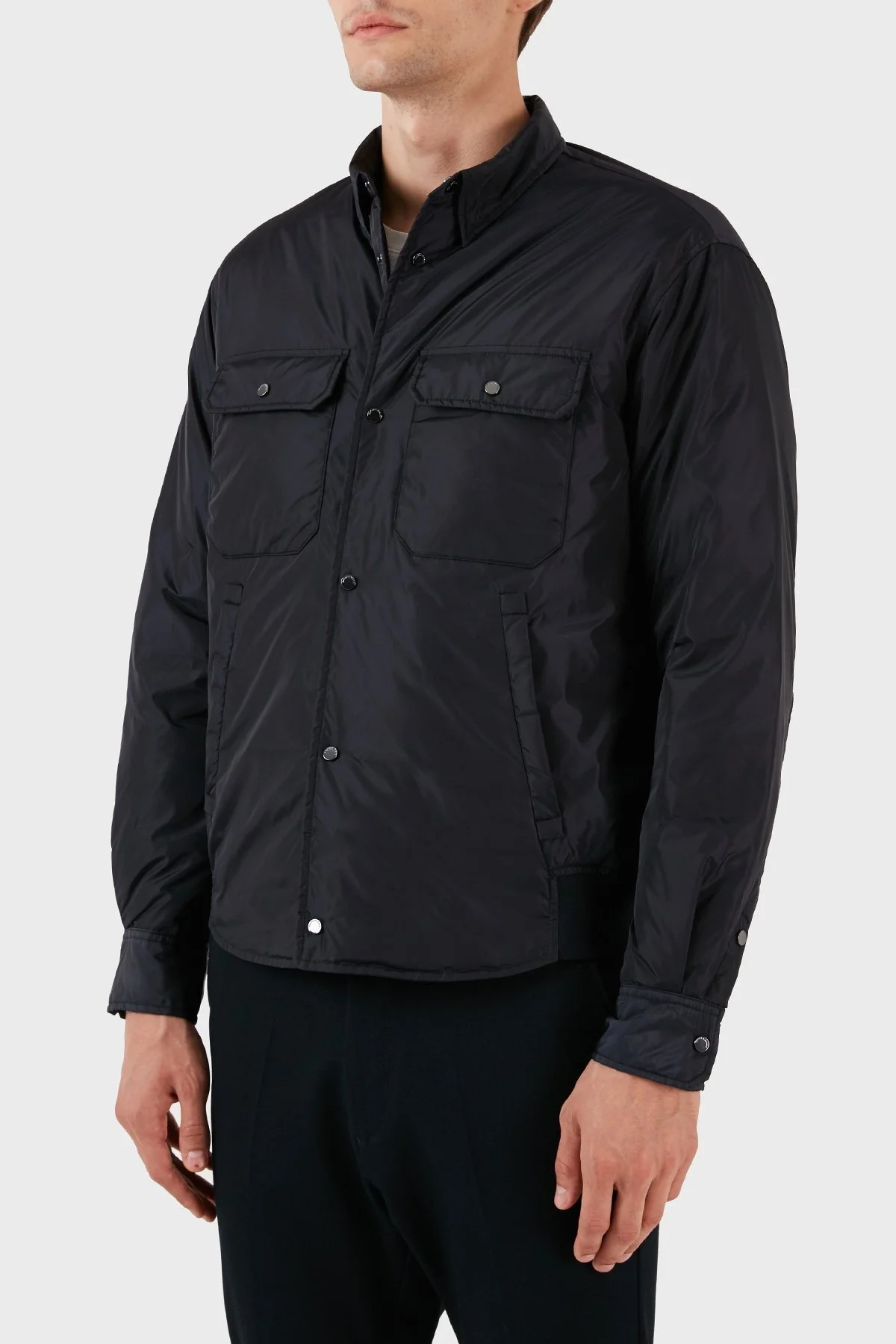 Emporio Armani Cepli Suya ve Soğuğa Karşı Dayanıklı Gömlek Yaka Regular Fit Erkek Mont 6R1C64 1NQTZ 0920 LACİVERT - 6